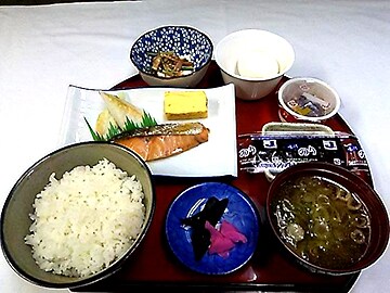 Sarapan "set makanan set Jepang"
