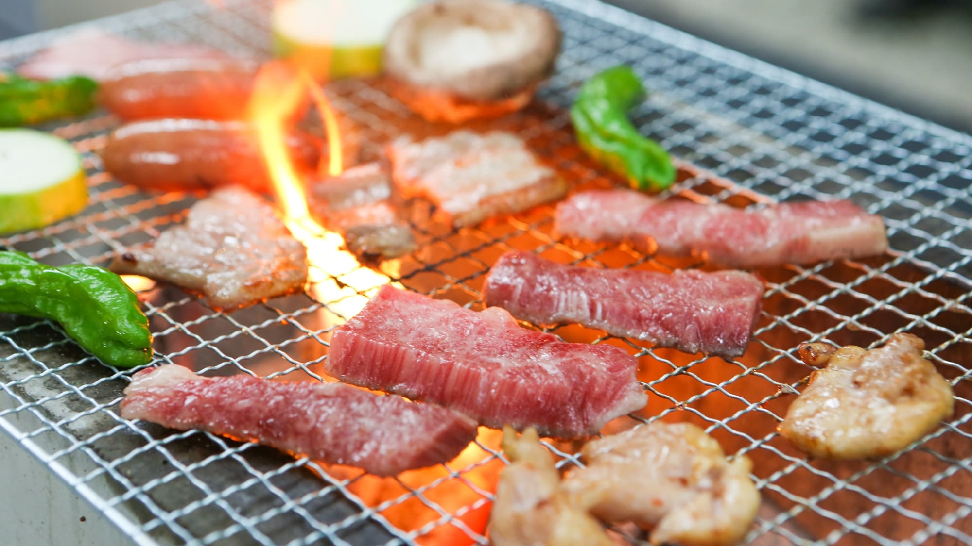 * You can enjoy BBQ of local chicken and vegetables from Gujo ♪