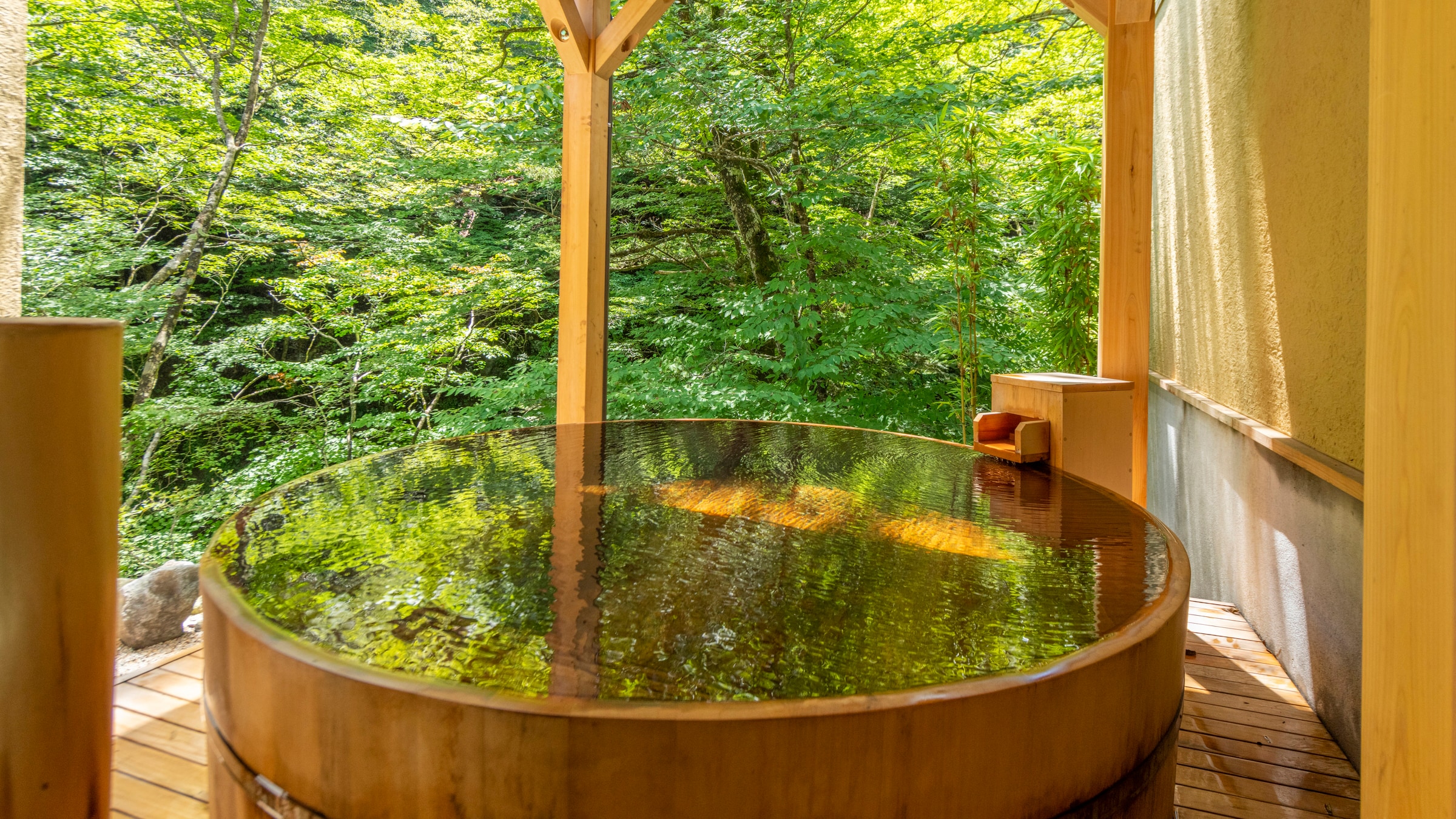 [Private open-air bath] "Soun no Yu" - Three types of free private baths with elaborate designs