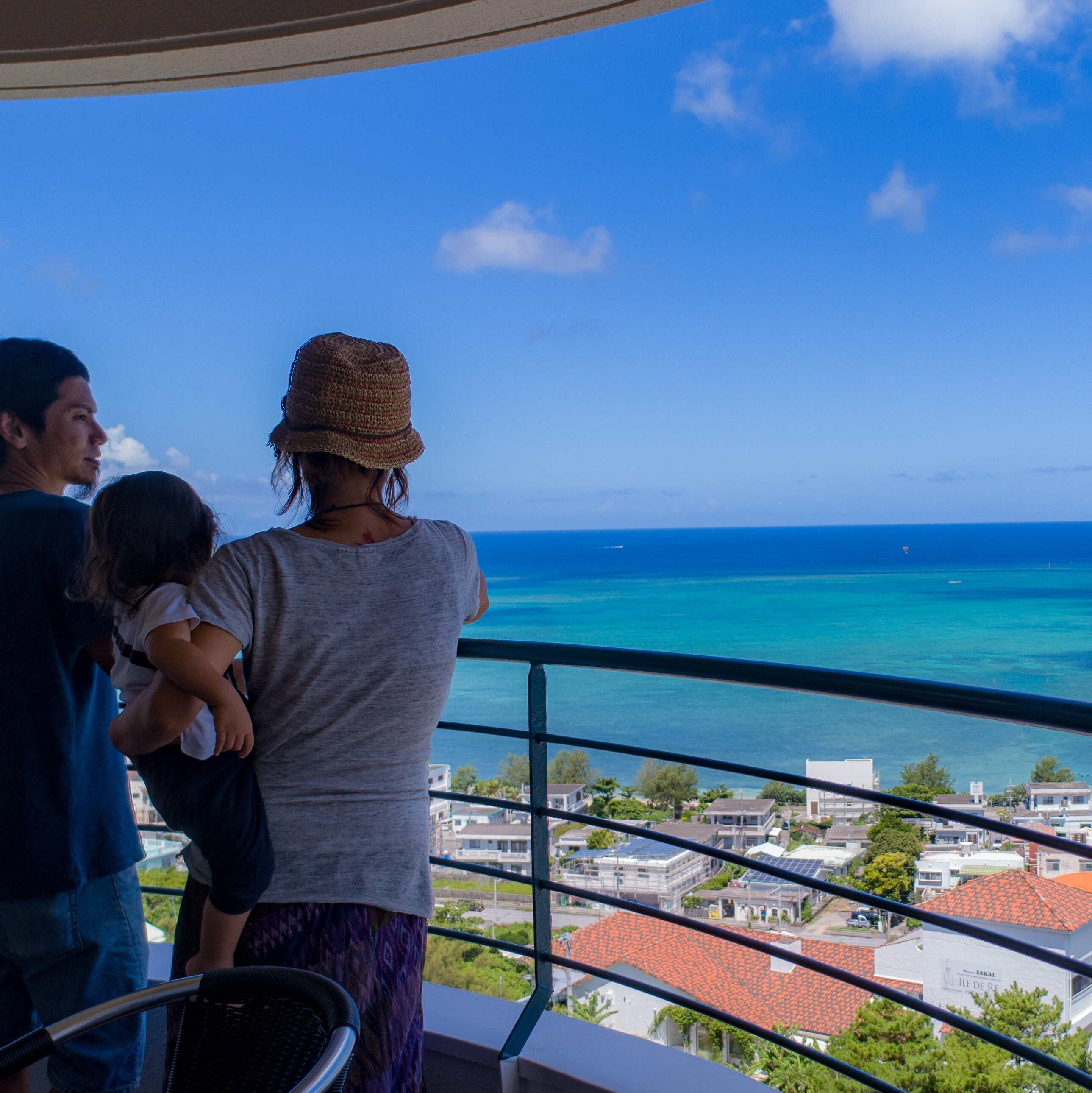 From the spacious balcony