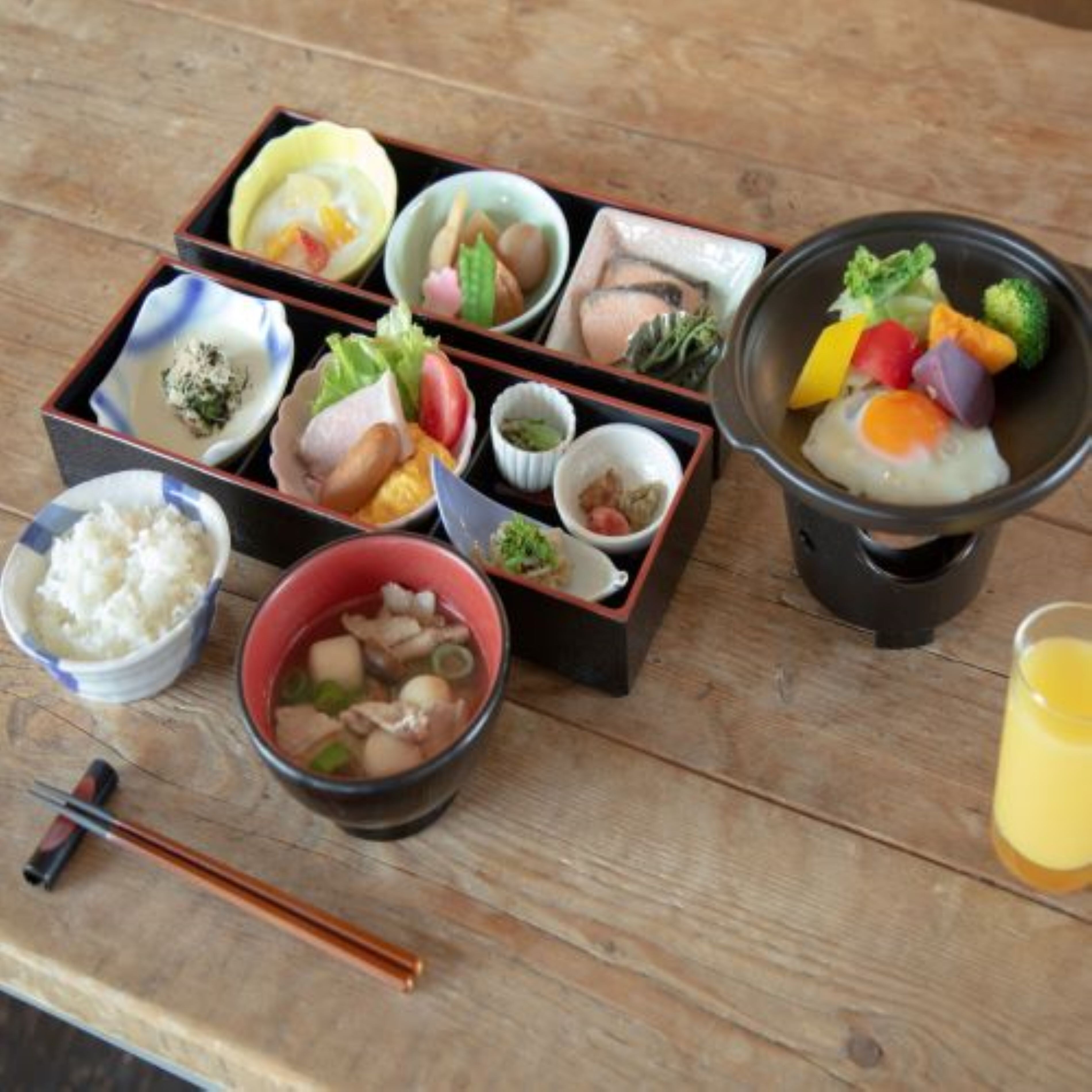 Morning set meal (Fukinoto)