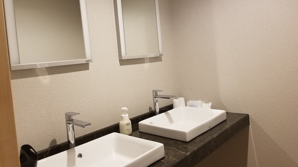 Japanese and Western room wash basin (may be one depending on the room number)