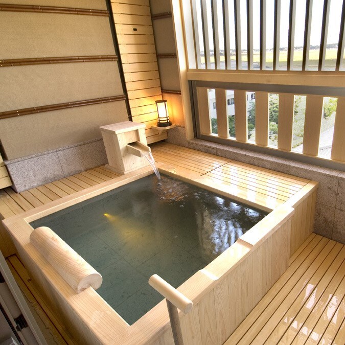 [Yuyu / Haruka floor] Guest room hot spring open-air bath