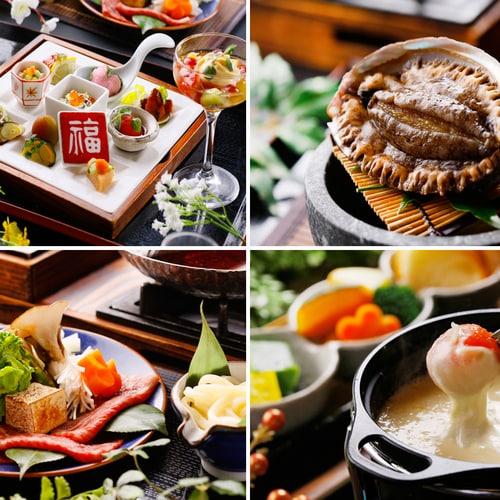 You can enjoy delicious seafood and mountain food using plenty of ingredients from the Shimabara Peninsula.