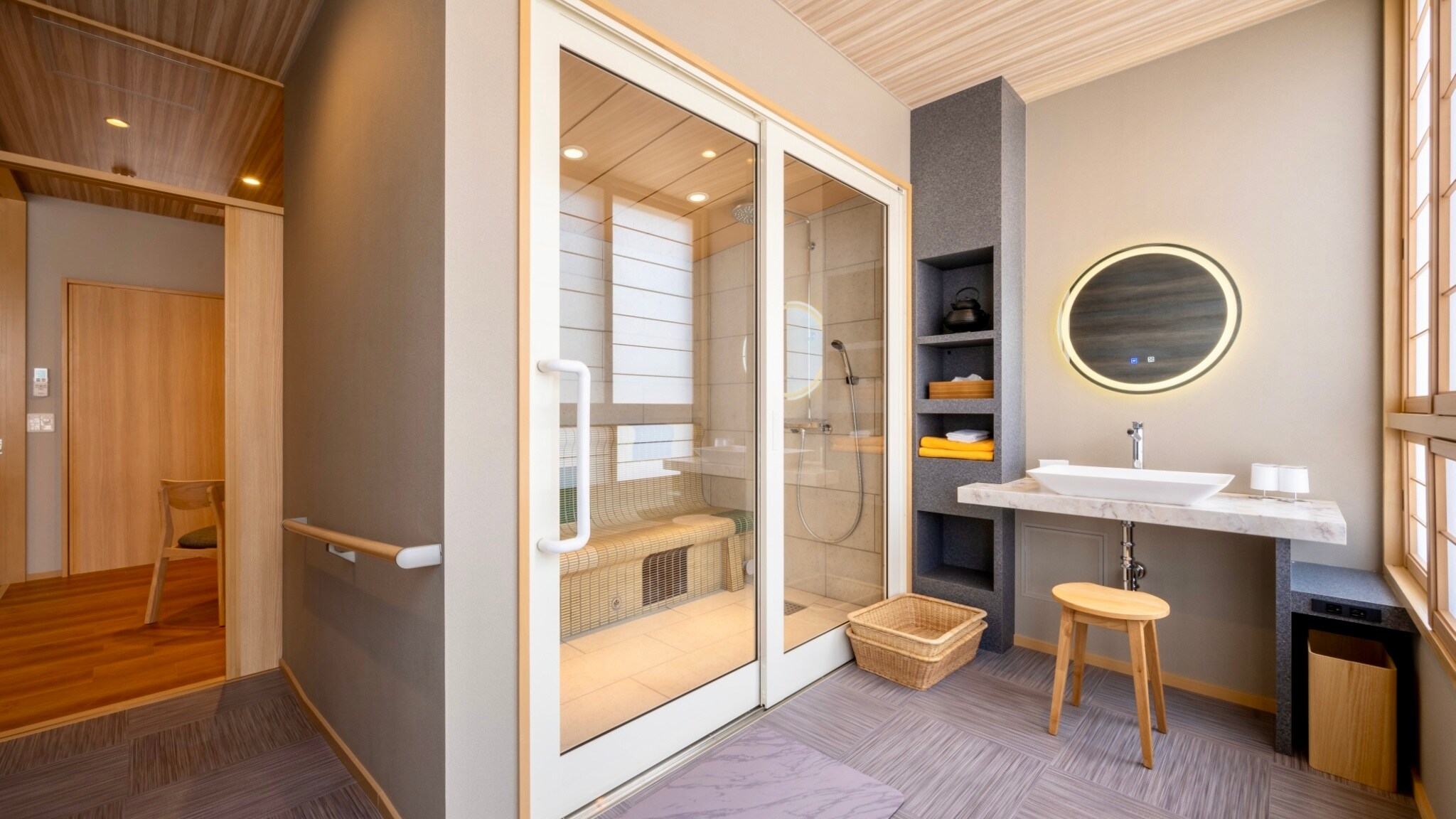 [无障碍甜蜜双床房] 附蒸汽桑拿/禁烟