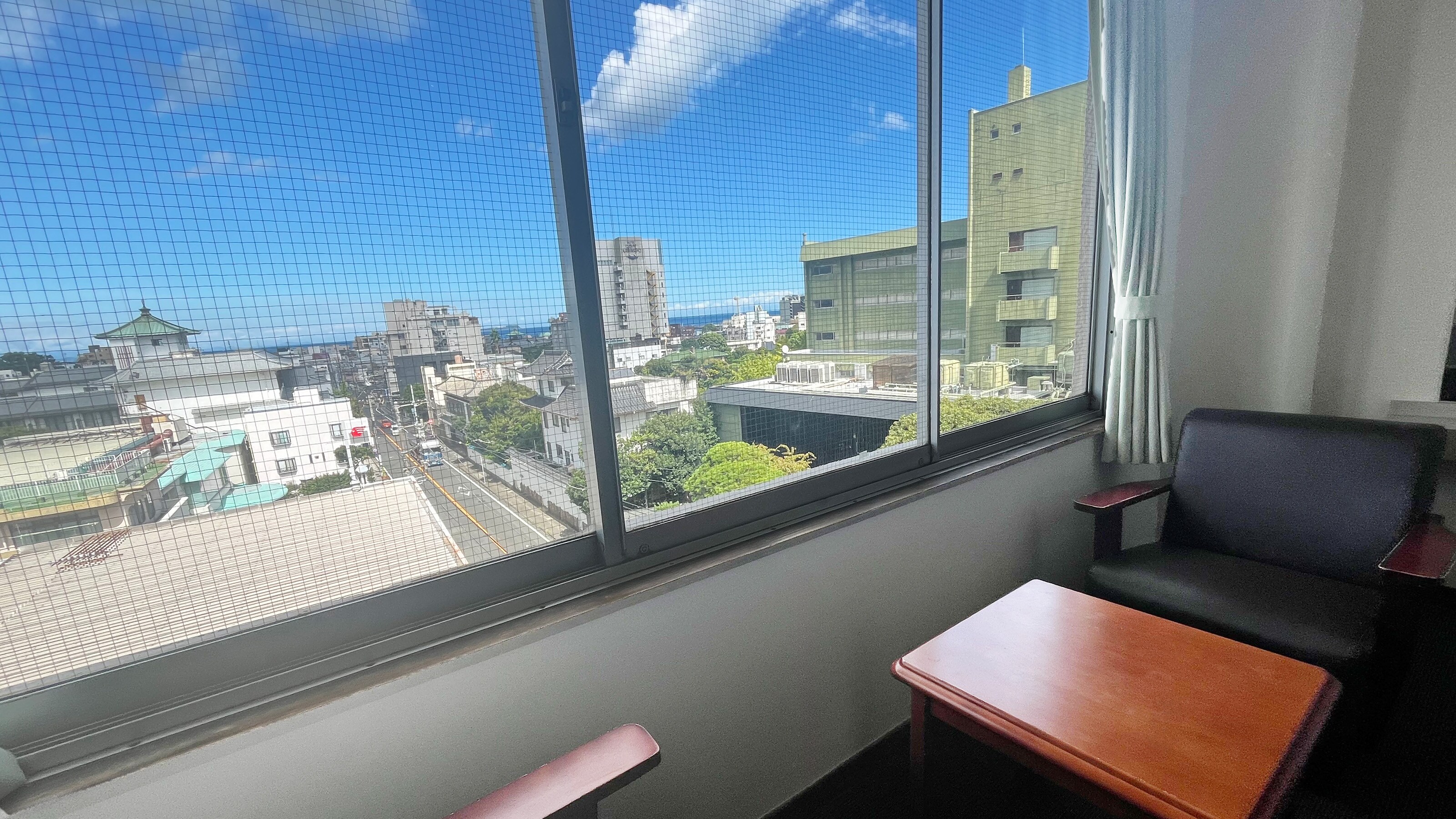 Example of the view from a high-floor guest room