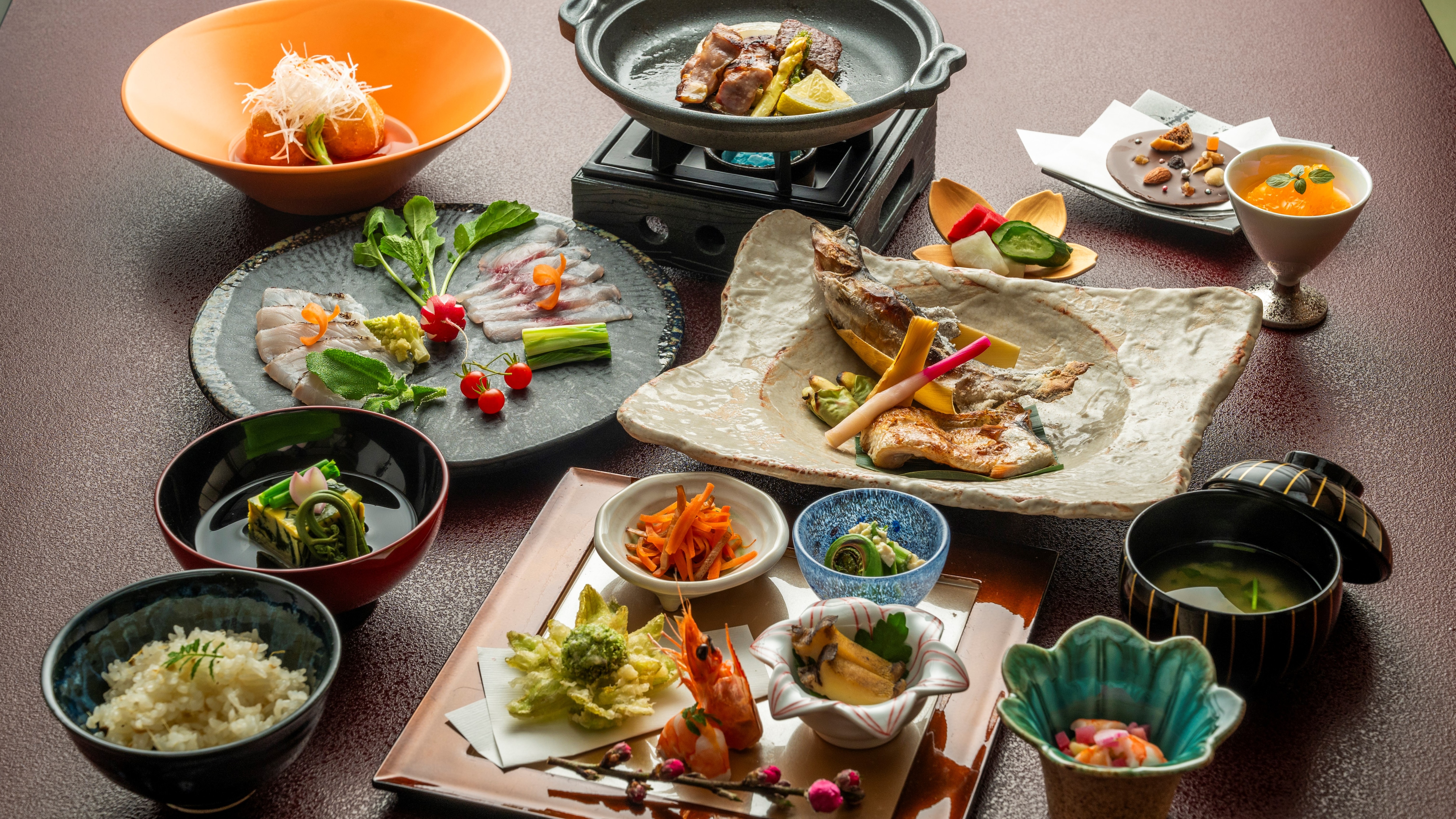 An example of a kaiseki meal