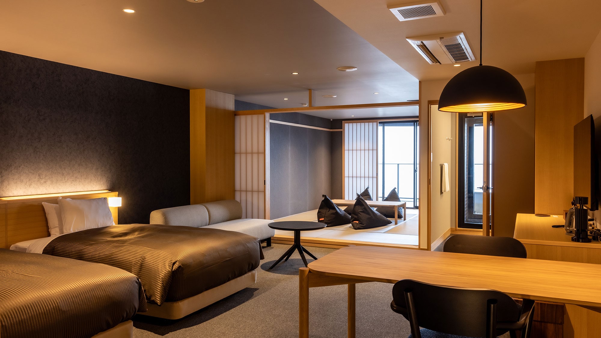 Tòa nhà mới Deluxe Suite Phòng kiểu Nhật kiểu Tây