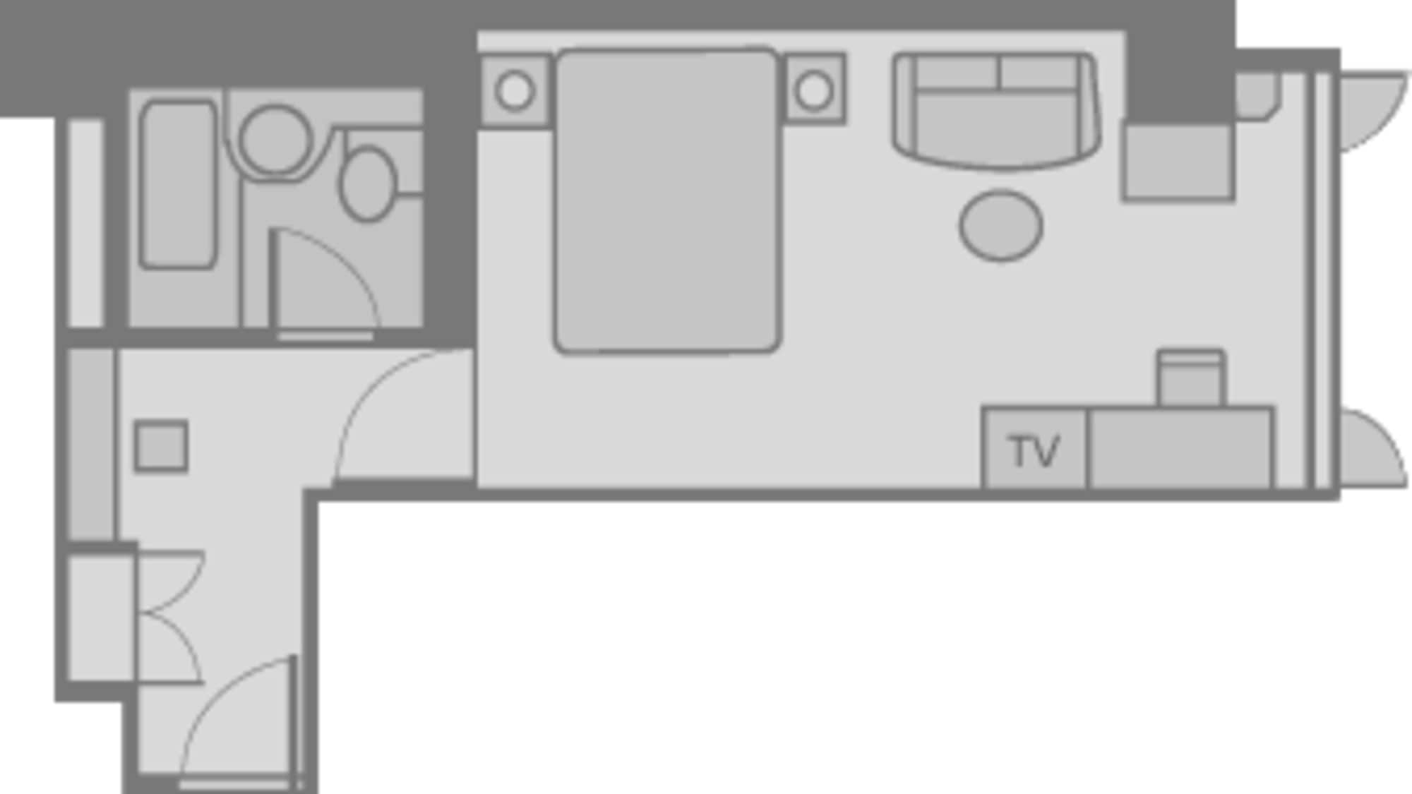 Corner double drawing