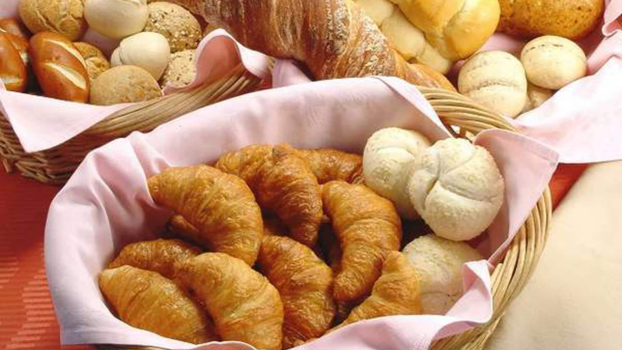 For breakfast, we offer freshly baked bread, salad, coffee, and more.