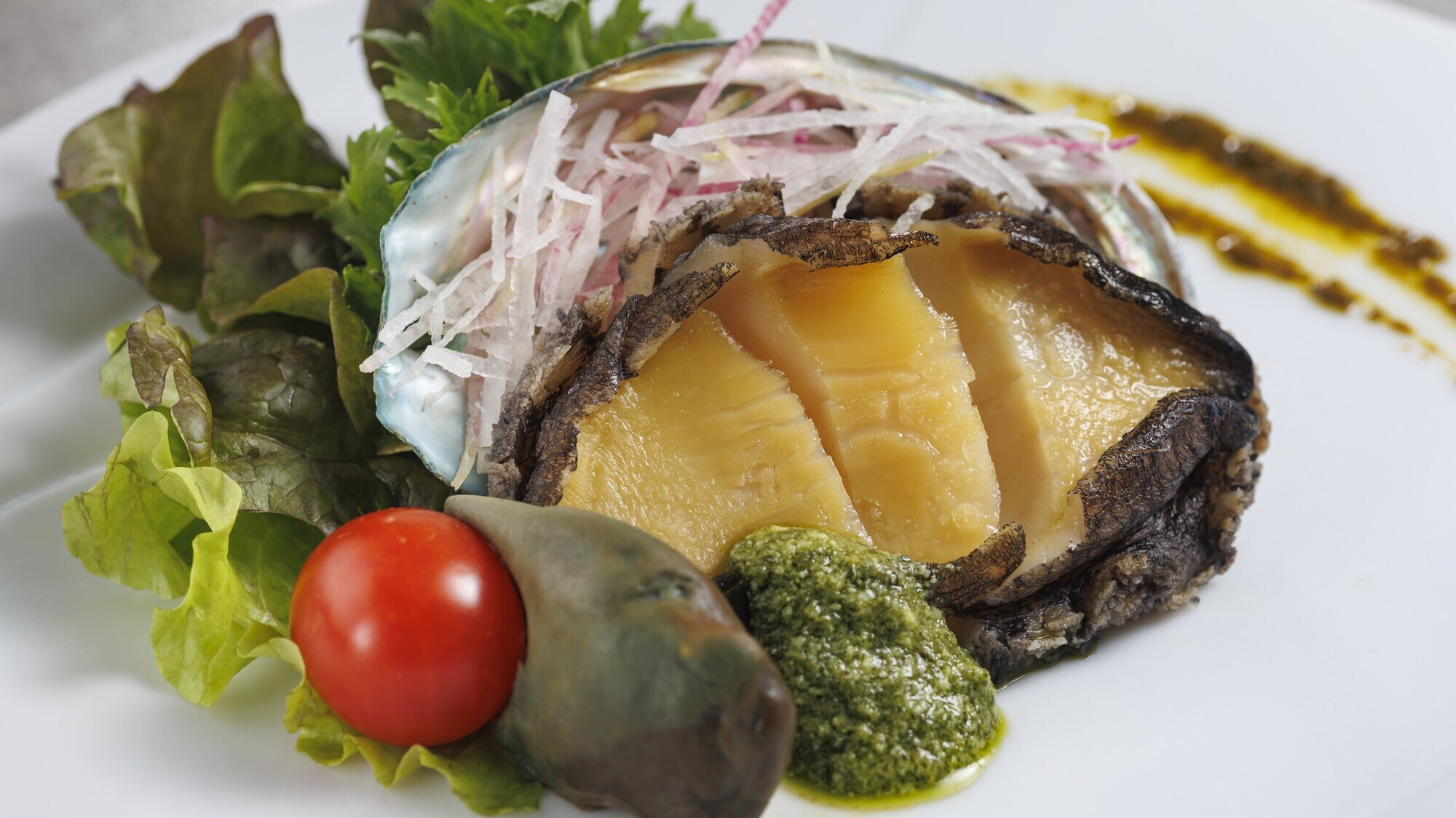 【晚餐圖片】夏季特色菜/煙燻鮑魚