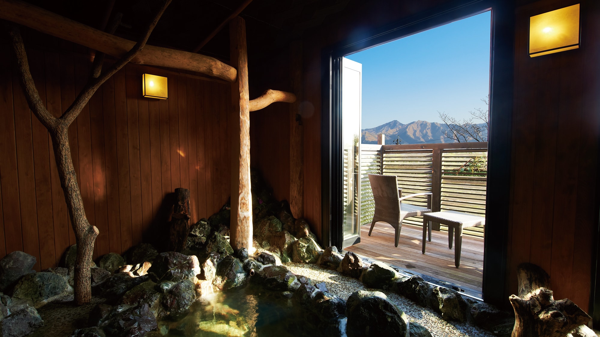 [Old folk house style] ~ Spring water (YUSUI) ~ Guest room open-air bath
