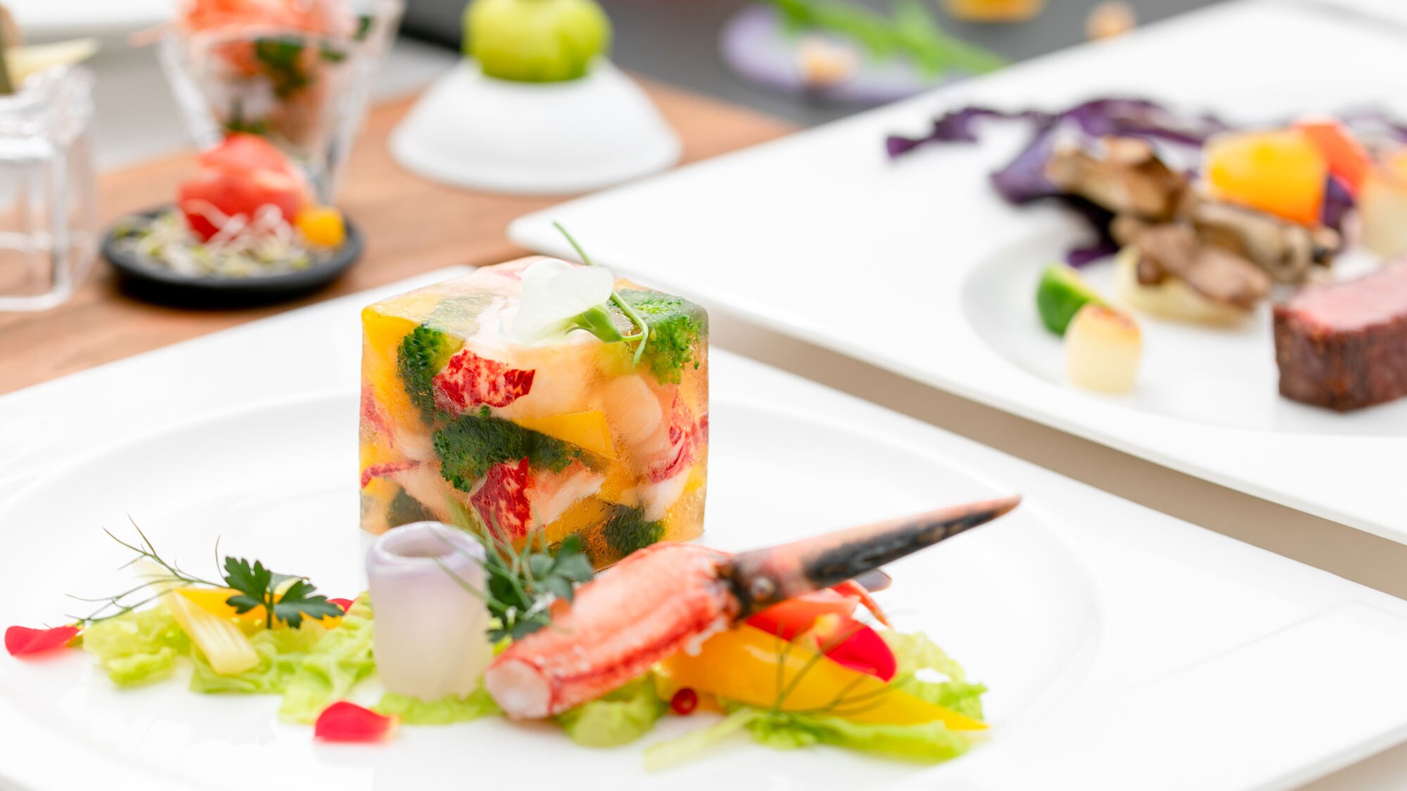 An example of a creative French dinner course