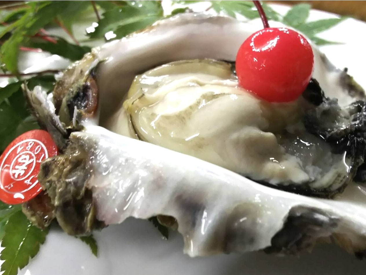 Adakoiwa oysters, grown in the sea in front of the inn, are a Mie brand!