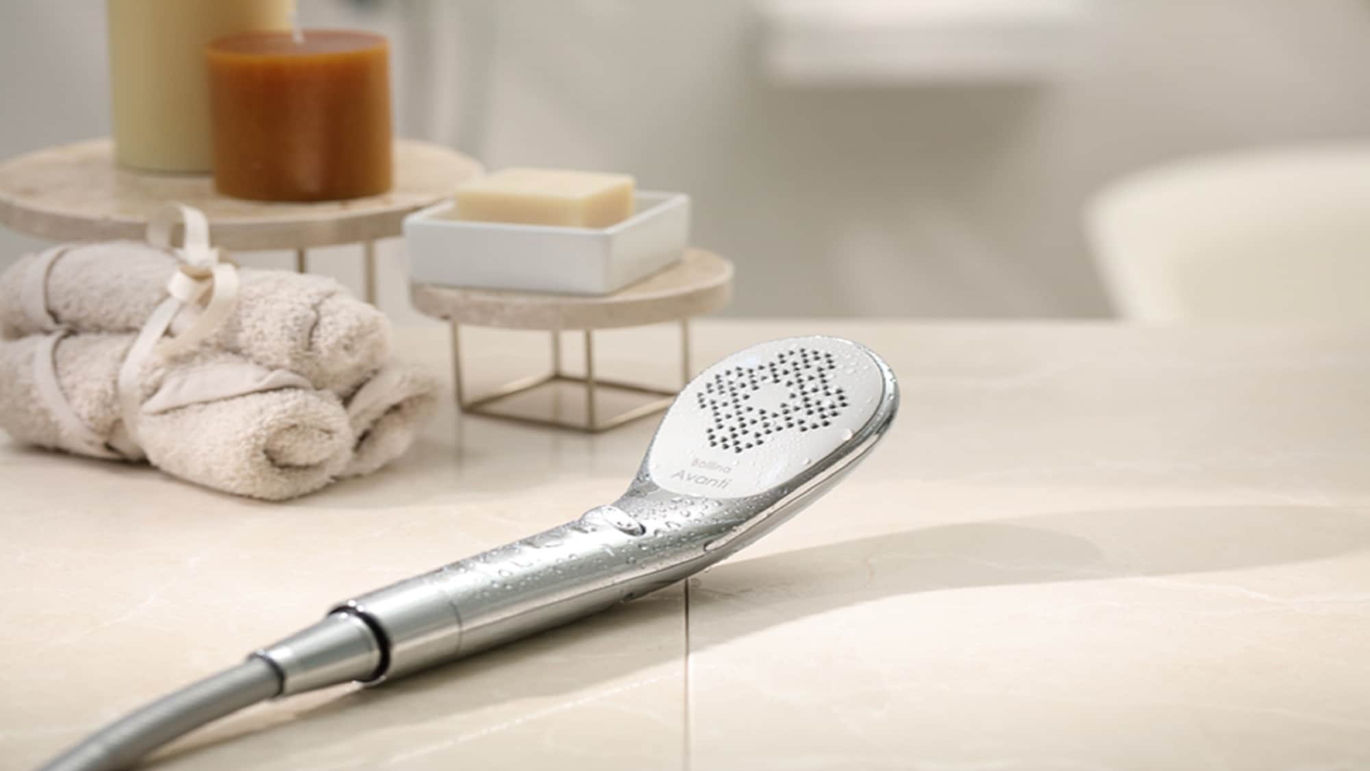 Installation of new shower head "Bollina Avanti" in all guest rooms