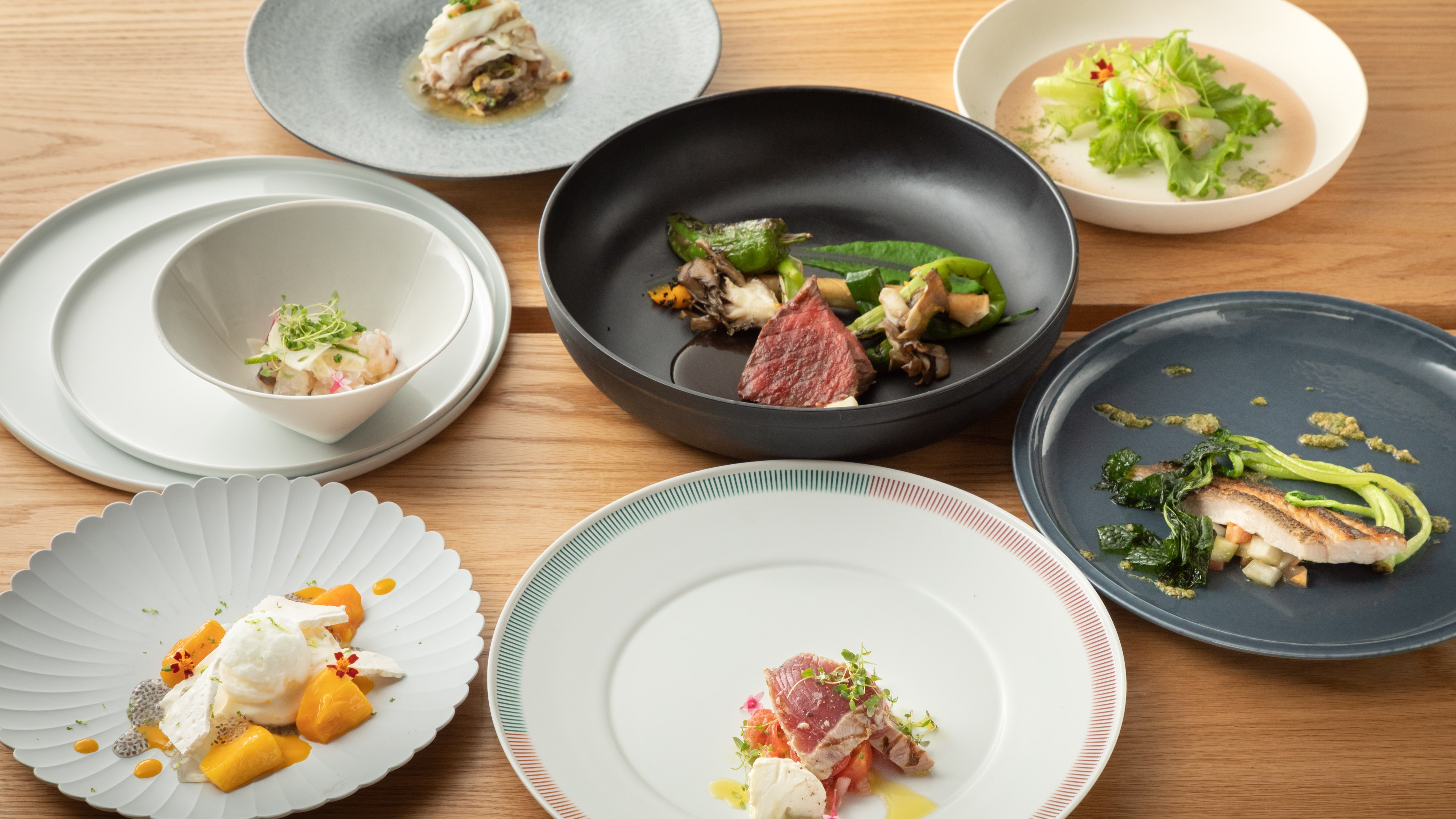 Dinner course example