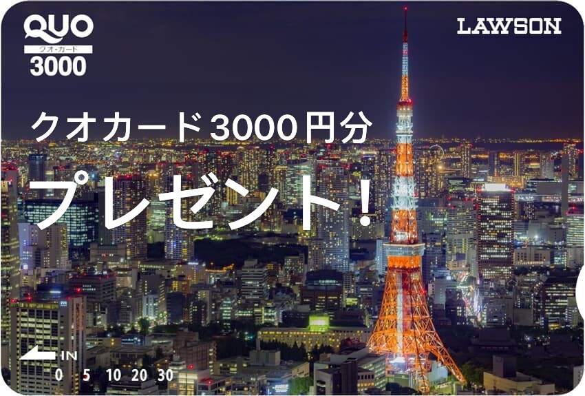 Quo card worth 3000 yen