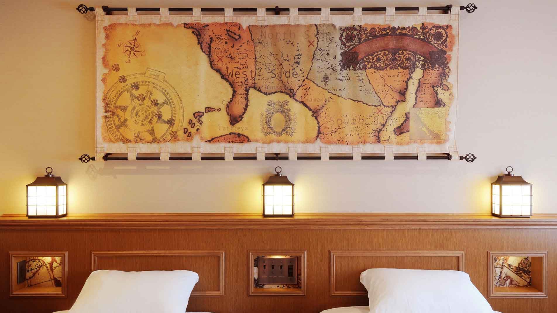 The bedside tapestry may be a treasure map & hellip;
