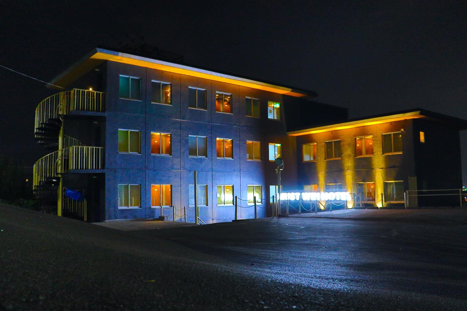 夜間外部鳥瞰圖