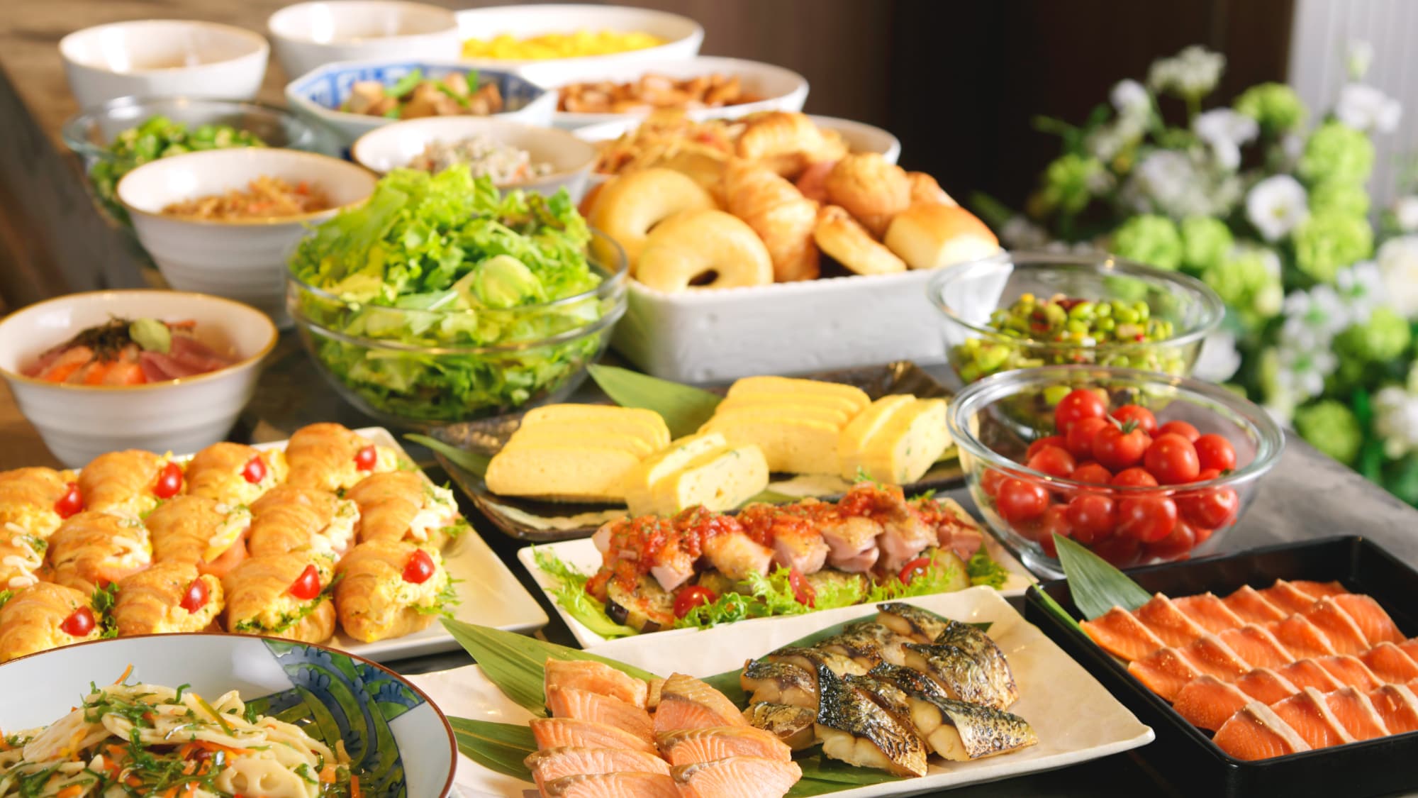 ◇ Hotel-focused breakfast buffet with Hakata gourmet as well as Japanese and Western dishes (image)