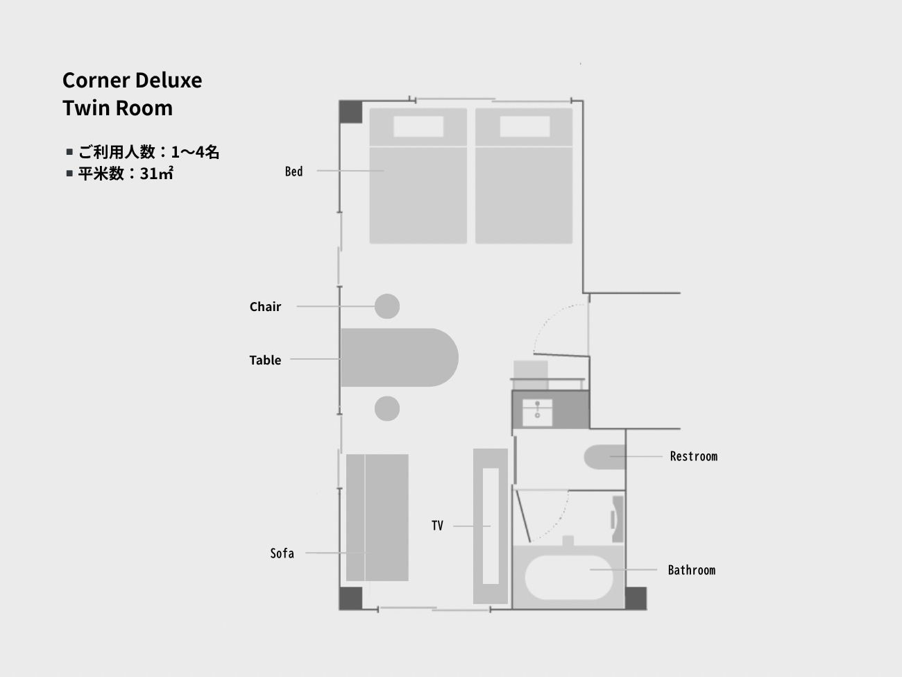 Corner Deluxe Floor Plan