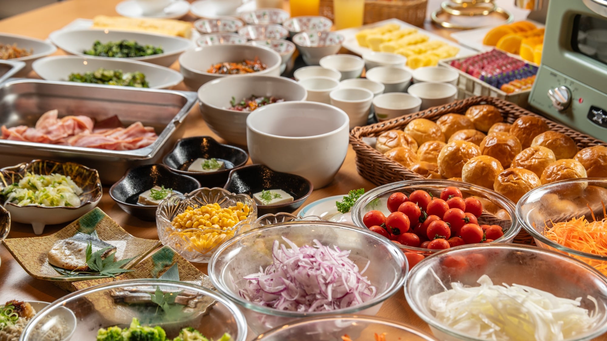 [Restaurant Kunibiki] A nutritionally balanced breakfast buffet at New WelCity Izumo