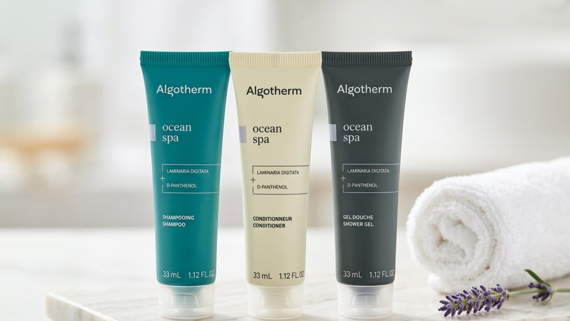 เรานำเสนอผลิตภัณฑ์แบรนด์ "Algotherm" จากฝรั่งเศสในบ้านพักทุกหลังของเรา