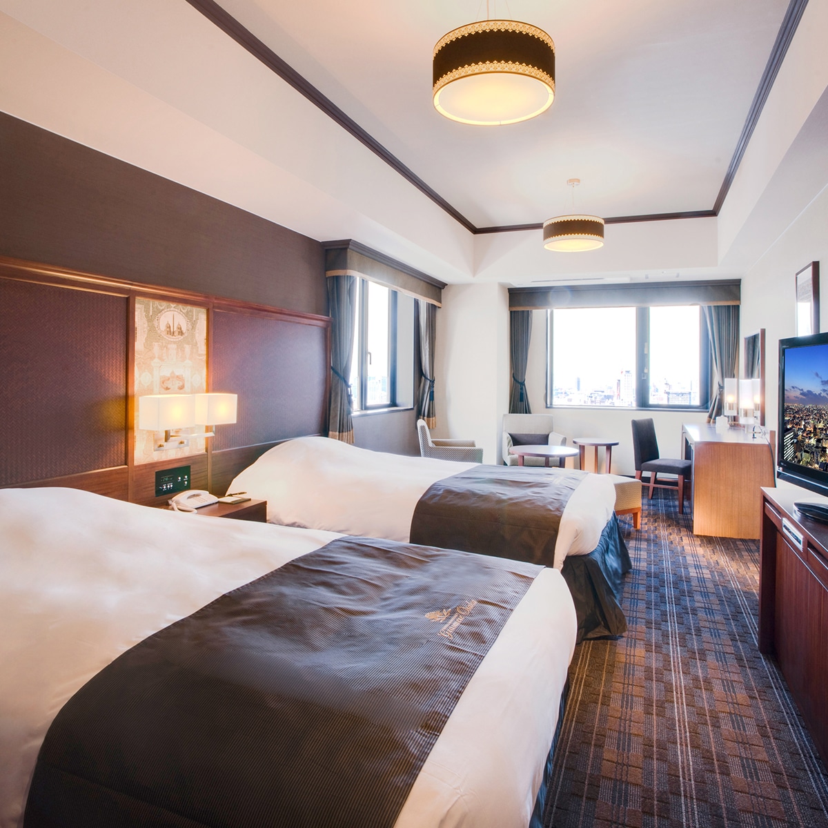 [Guest room] Corner twin (bed width 120 cm & times; 203 cm)