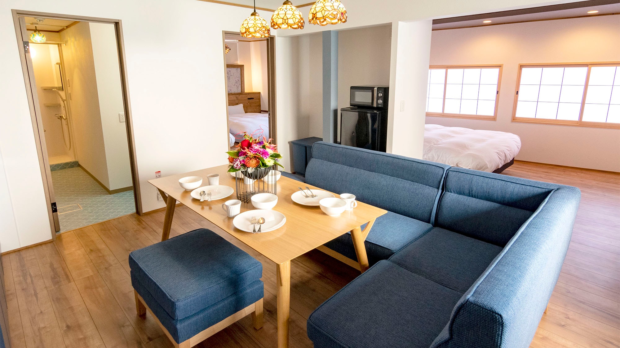 ・ <Room for 6 people> Relax in the spacious living room