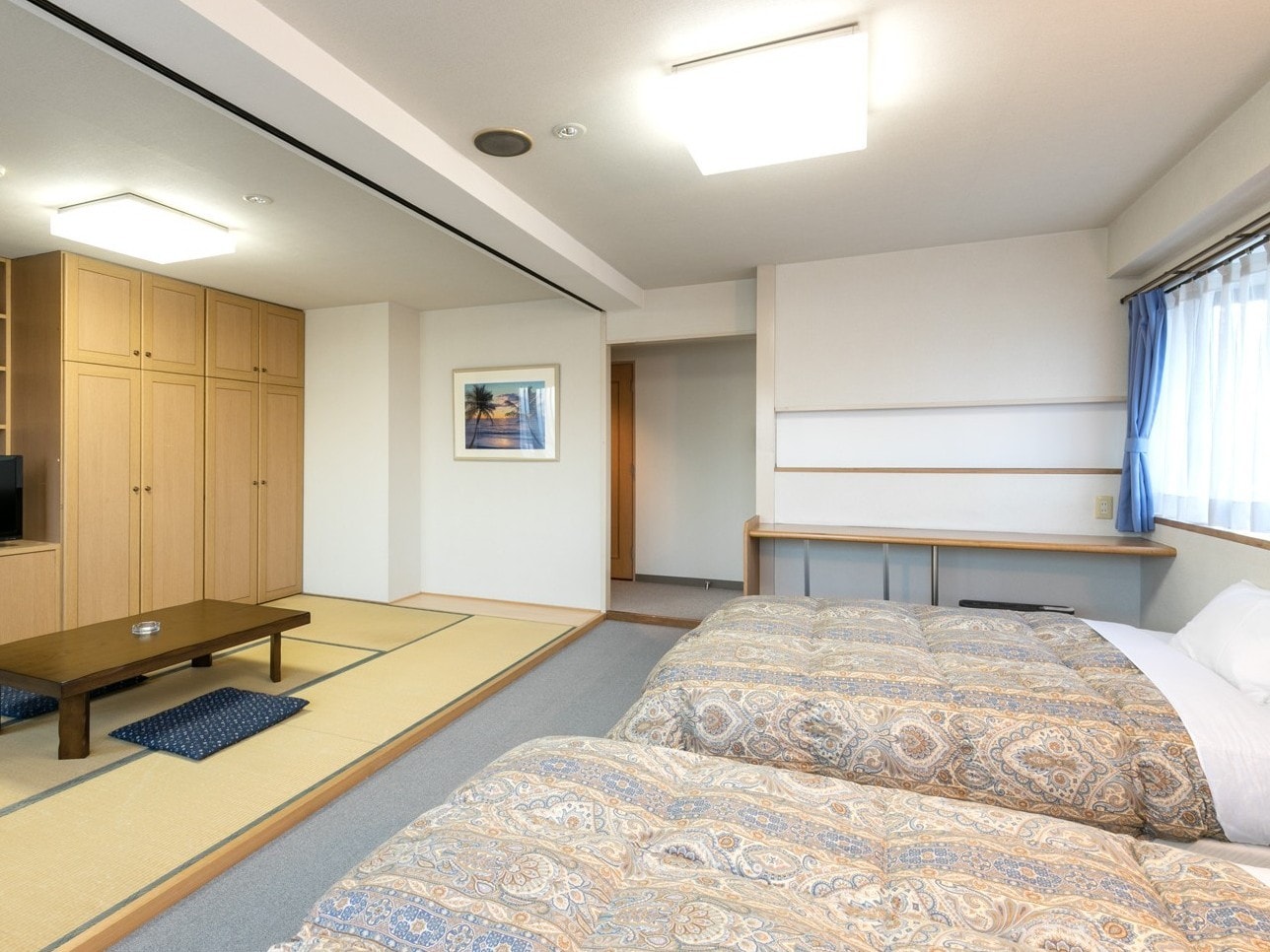 Recommended for Japanese and Western families, 2 double beds