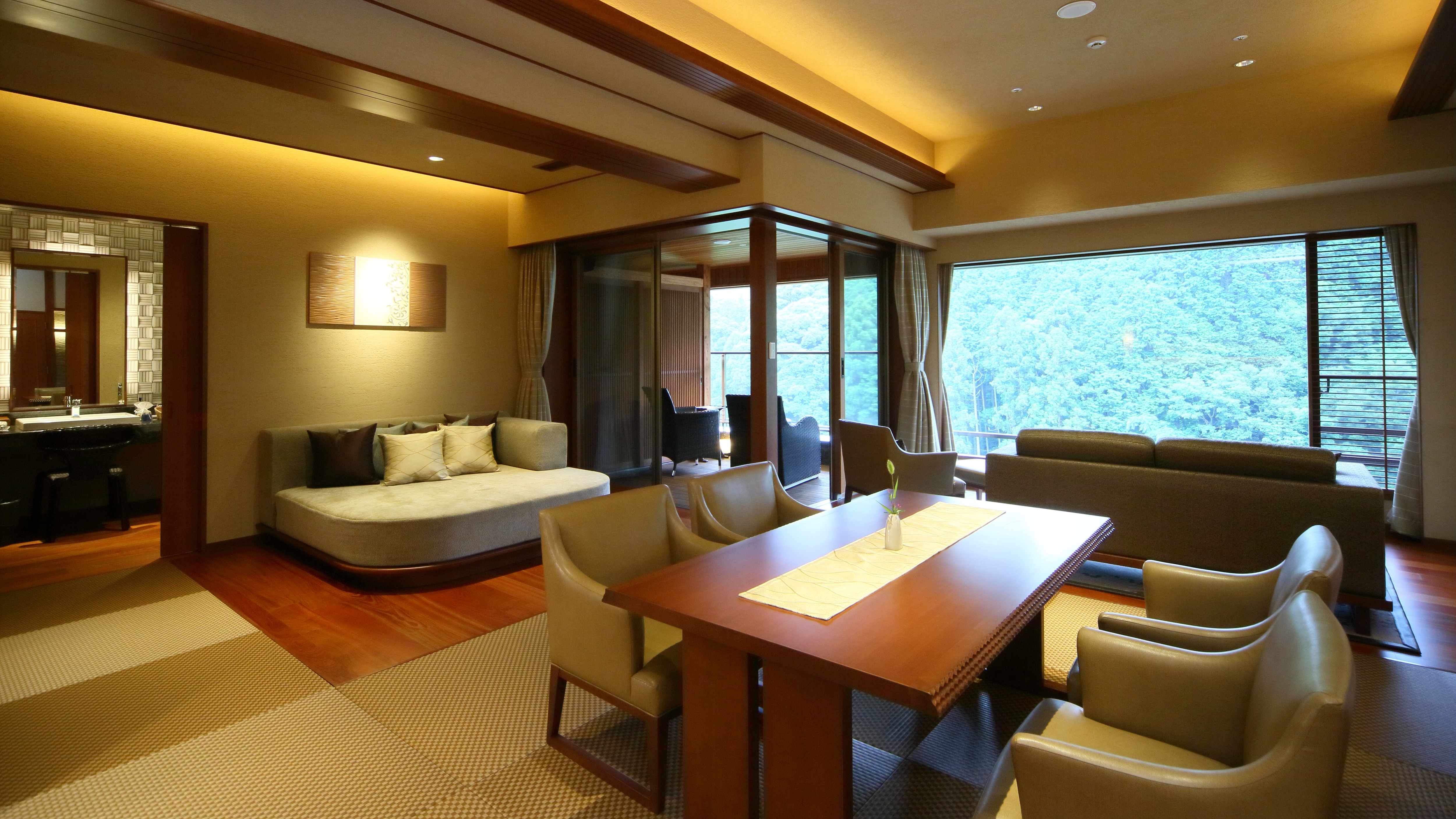 [With open-air bath] Example of a suite set up as per your request