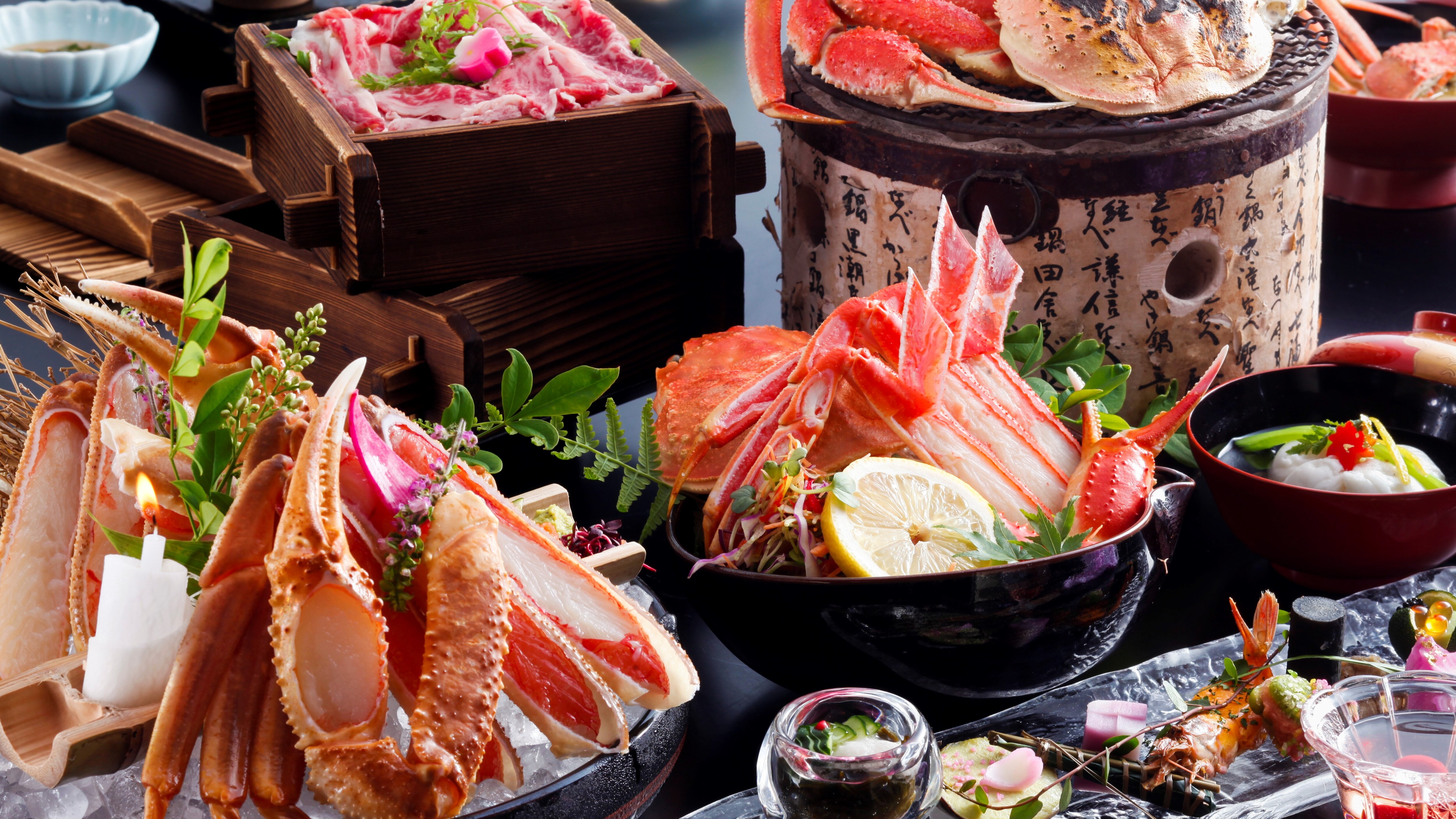 Winter crab kaiseki