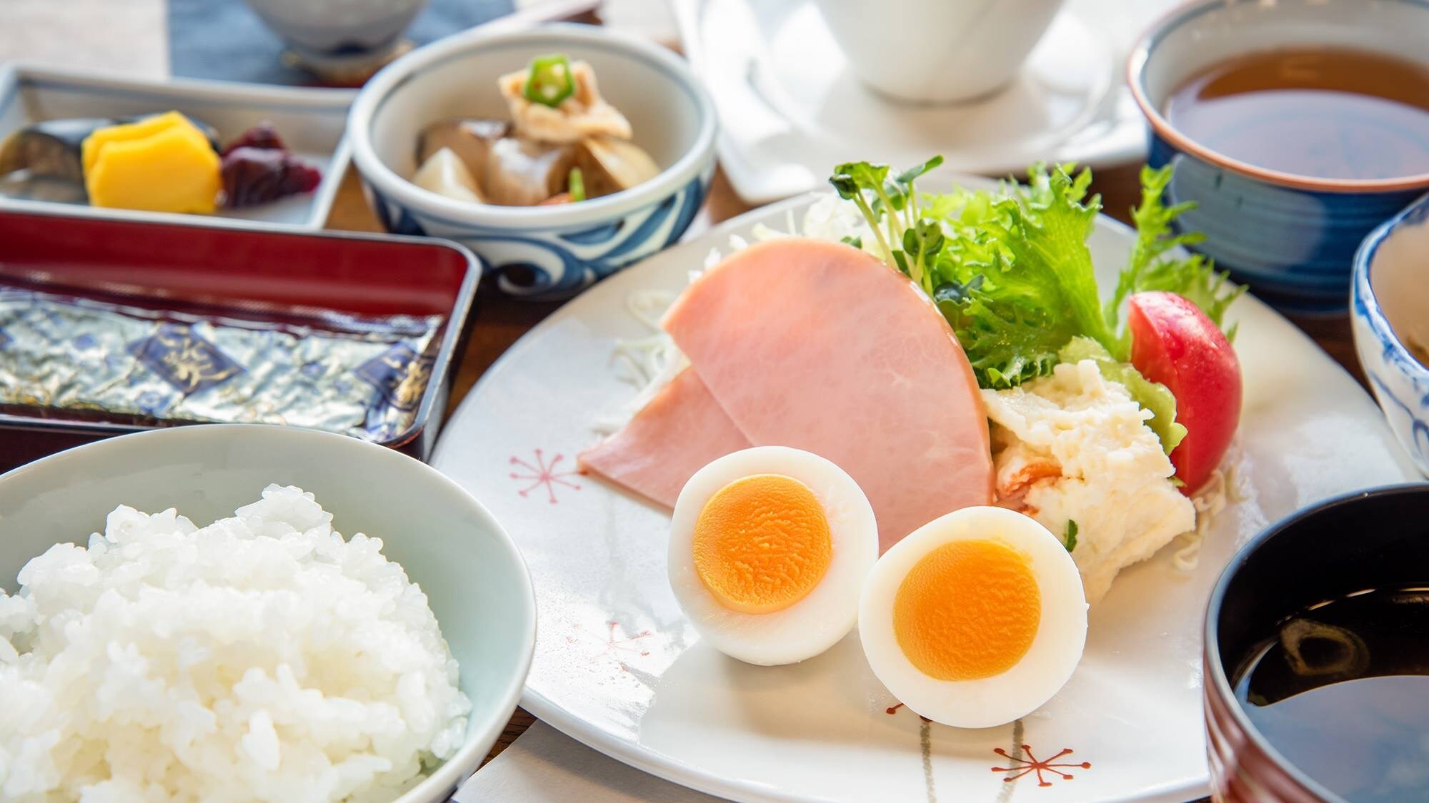 *Breakfast example: Abundant use of locally produced ingredients, including rice