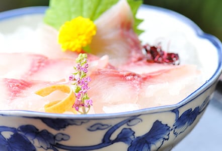 An example of a dish (carp arai)