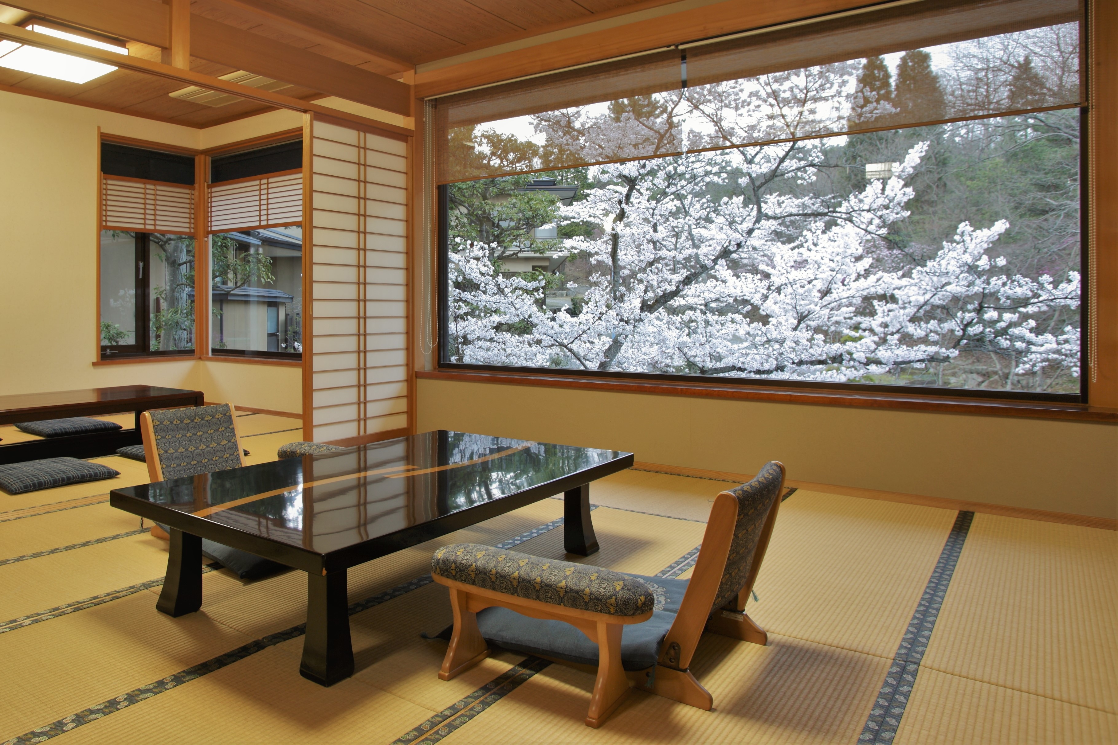 Guest room: Separate Shiki Sansui, 10 tatami mats + 6 tatami mats + next room, sunken kotatsu