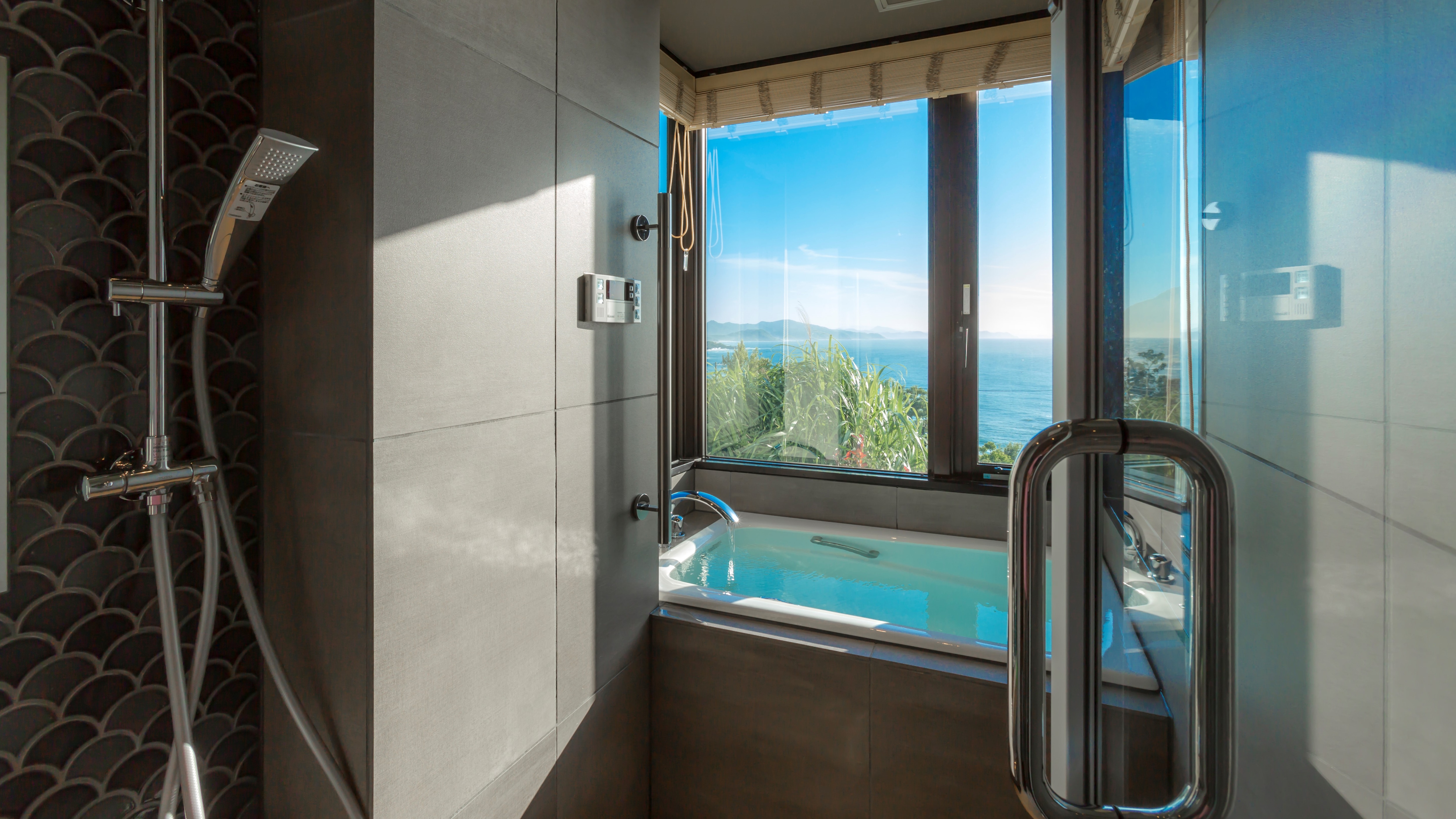 [102 ชิโอจิ] ห้องอาบน้ำสำหรับชมวิวใหม่ (ห้องอาบน้ำห้องพักแขก) ได้รับการปรับปรุงในเดือนเมษายน 2019