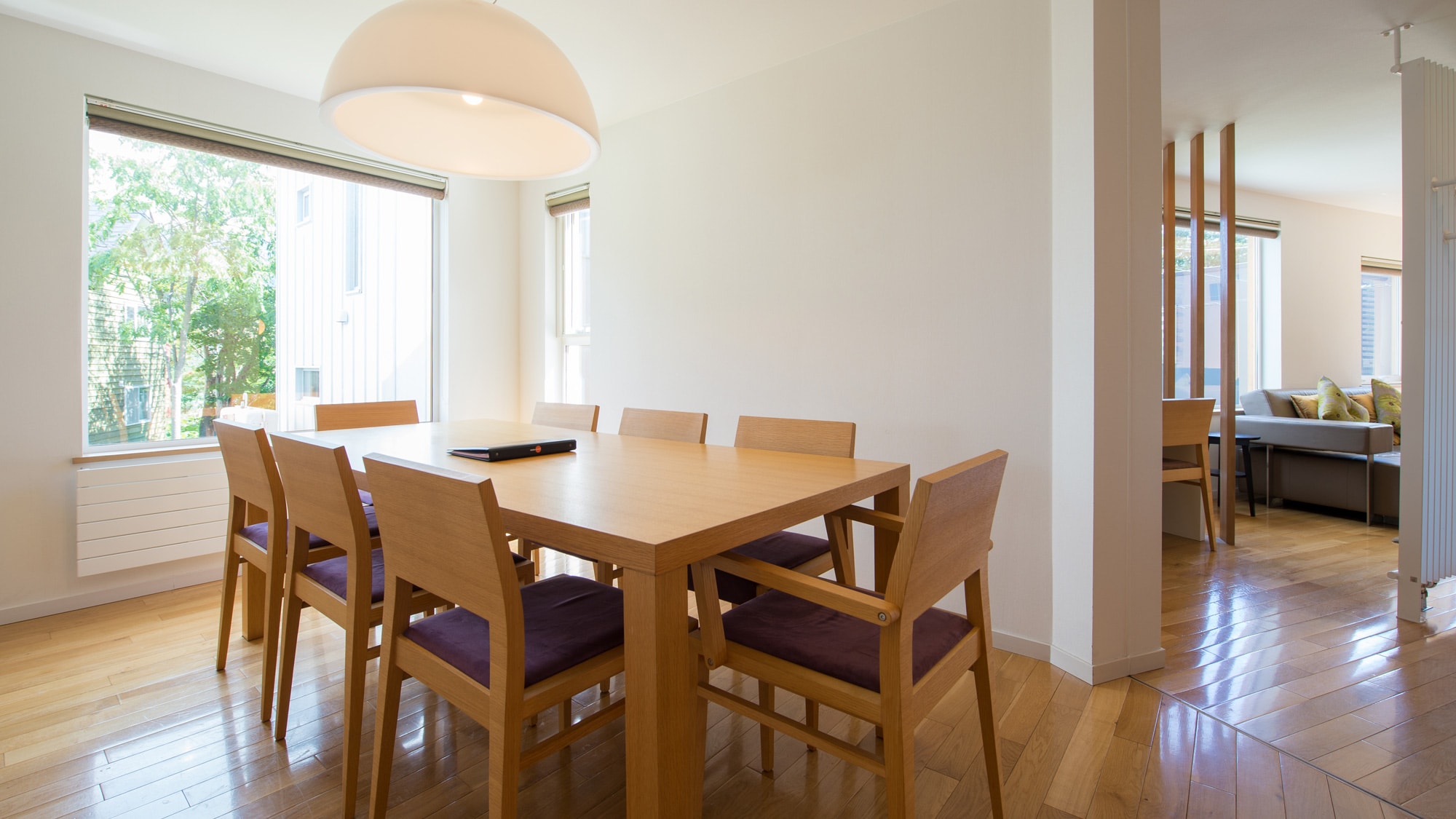 A living/dining room designed for the whole family to enjoy