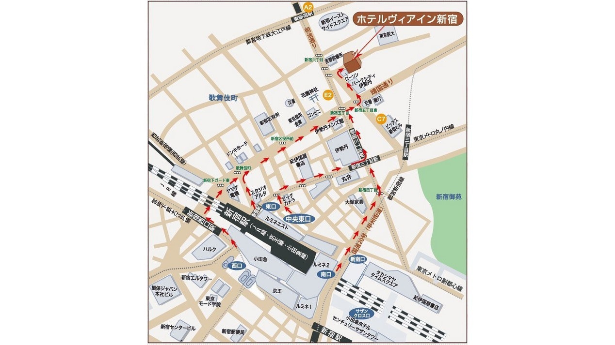 [交通地圖] 如果您迷路了，請致電酒店。