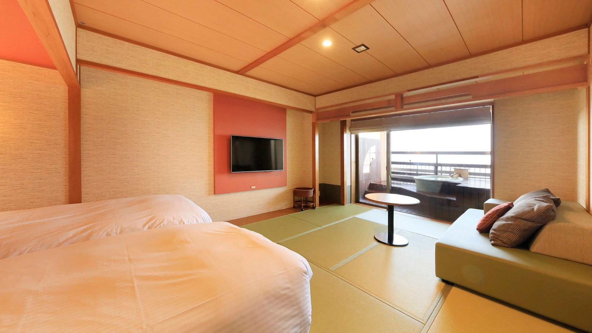 Japanese-Western style room with open-air bath 50㎡ (example)