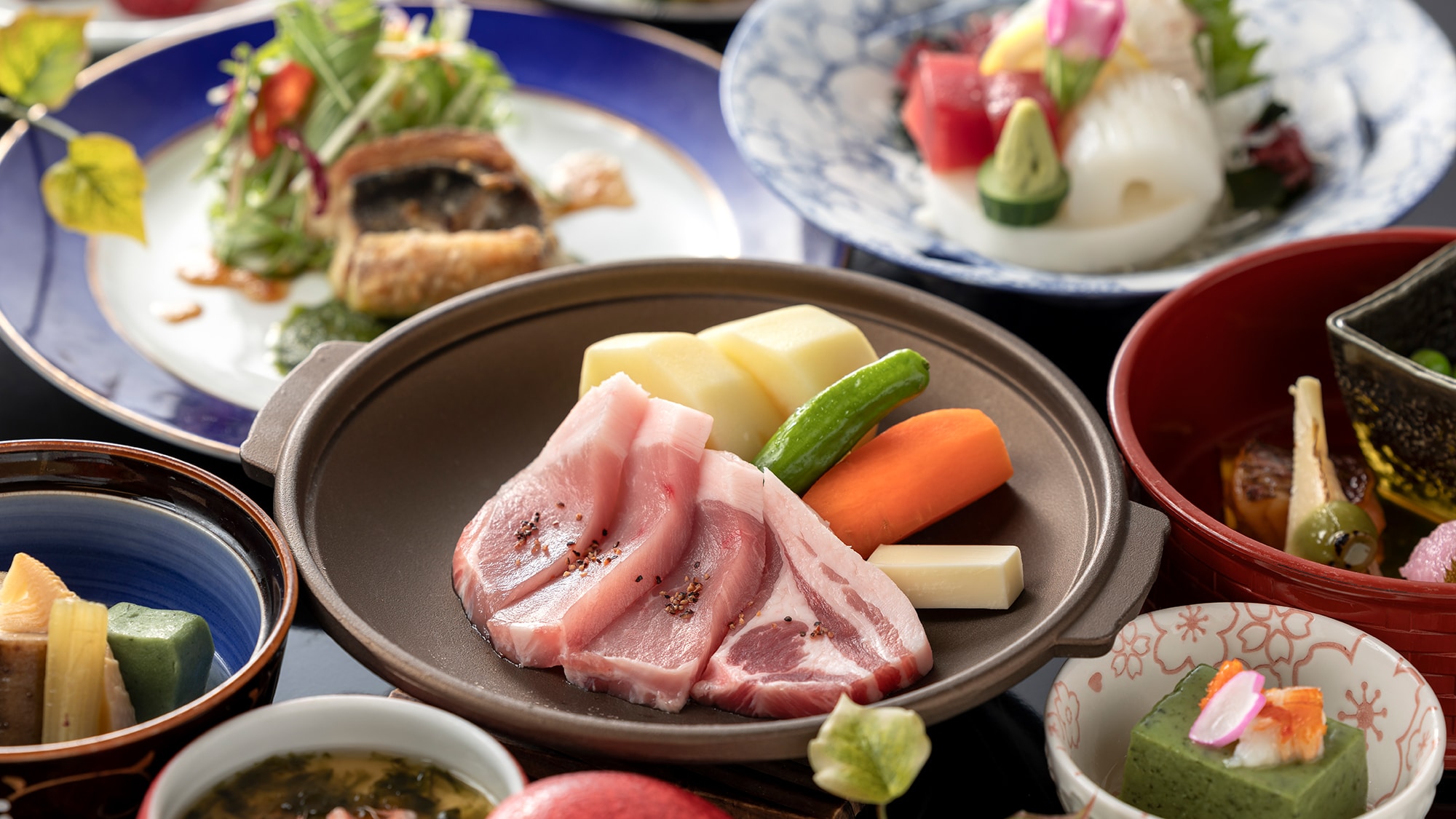 [Dinner example] Unzen Colorful Kaiseki Course *Image (may change depending on the season)