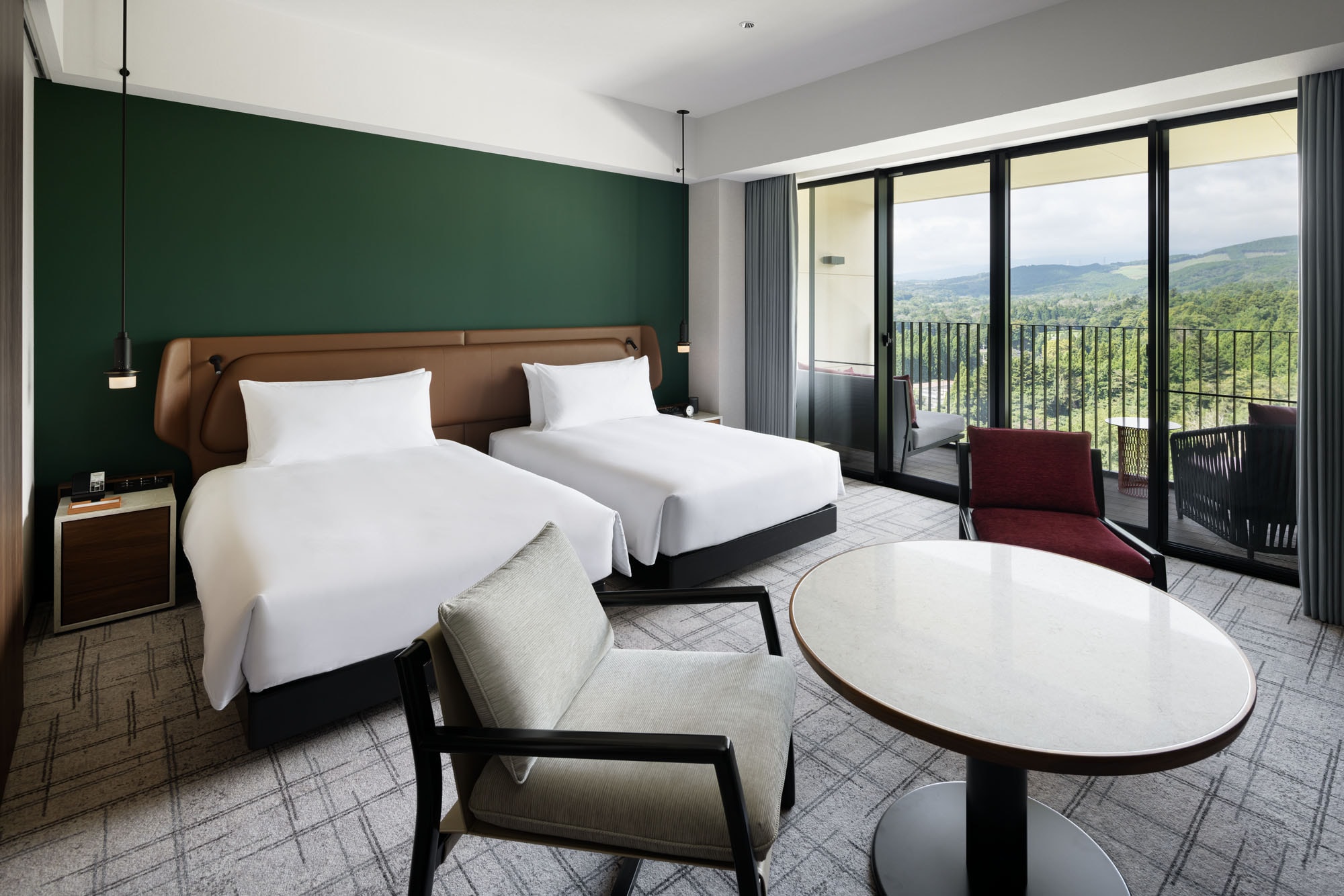 Mount Fuji view twin room