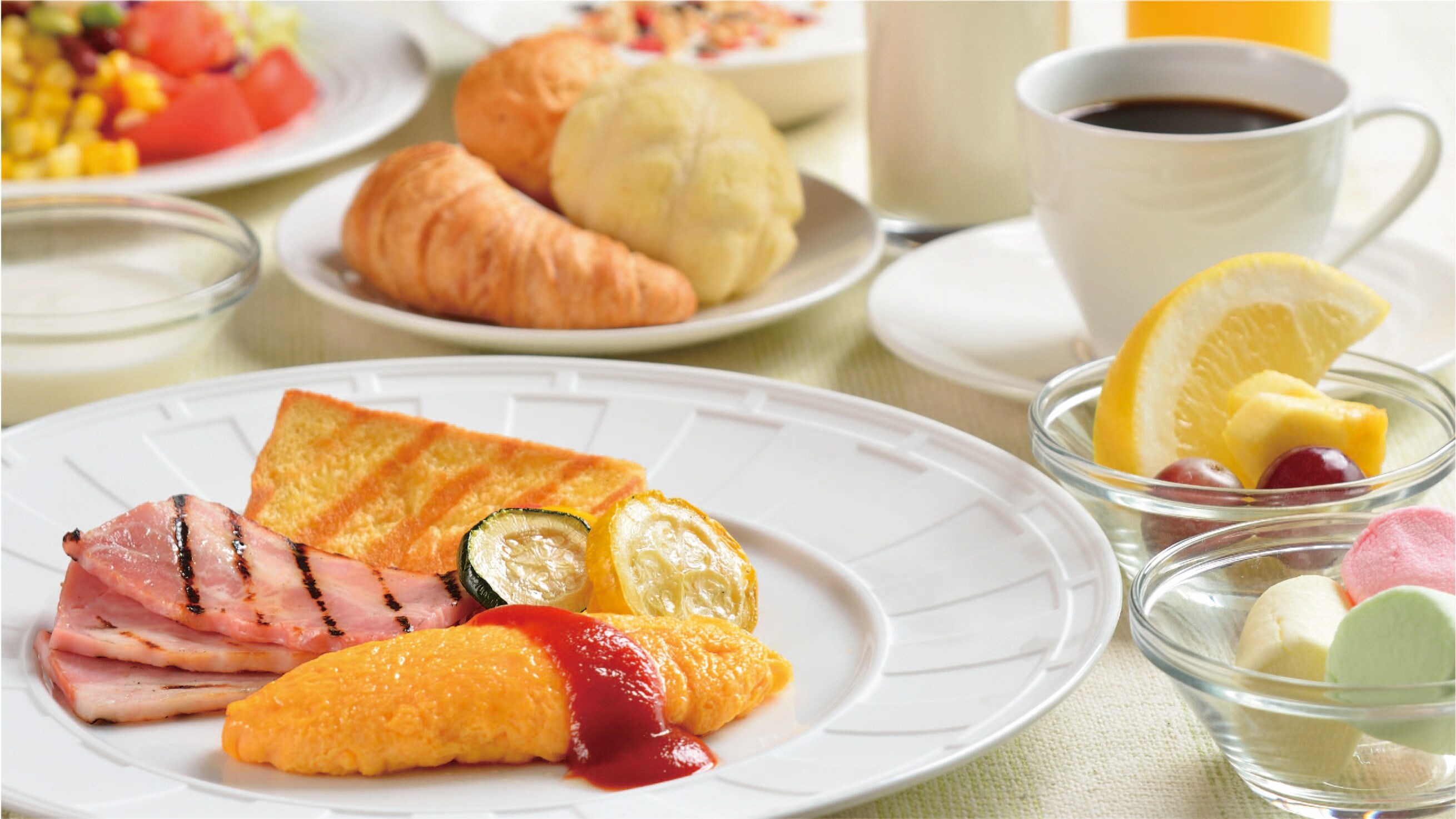 [12F restaurant sky cherry blossoms] Breakfast image ②