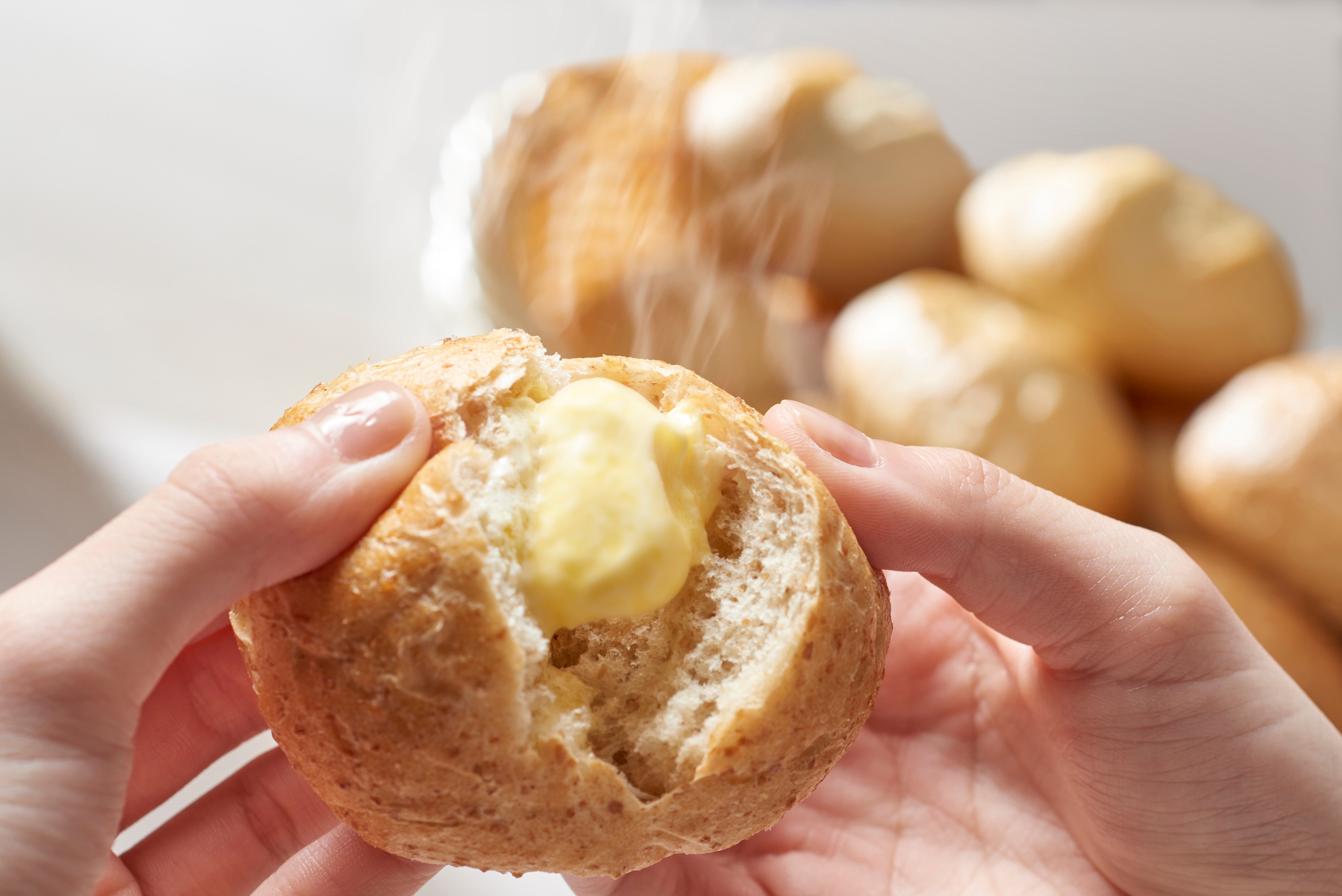 [Breakfast] Freshly baked bread