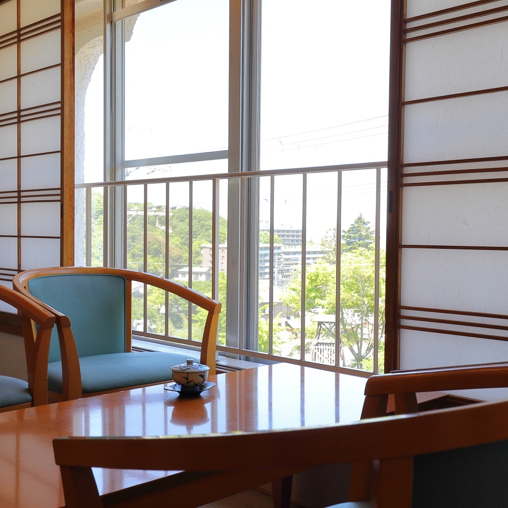 View from the guest room on the 3rd floor of the main building
