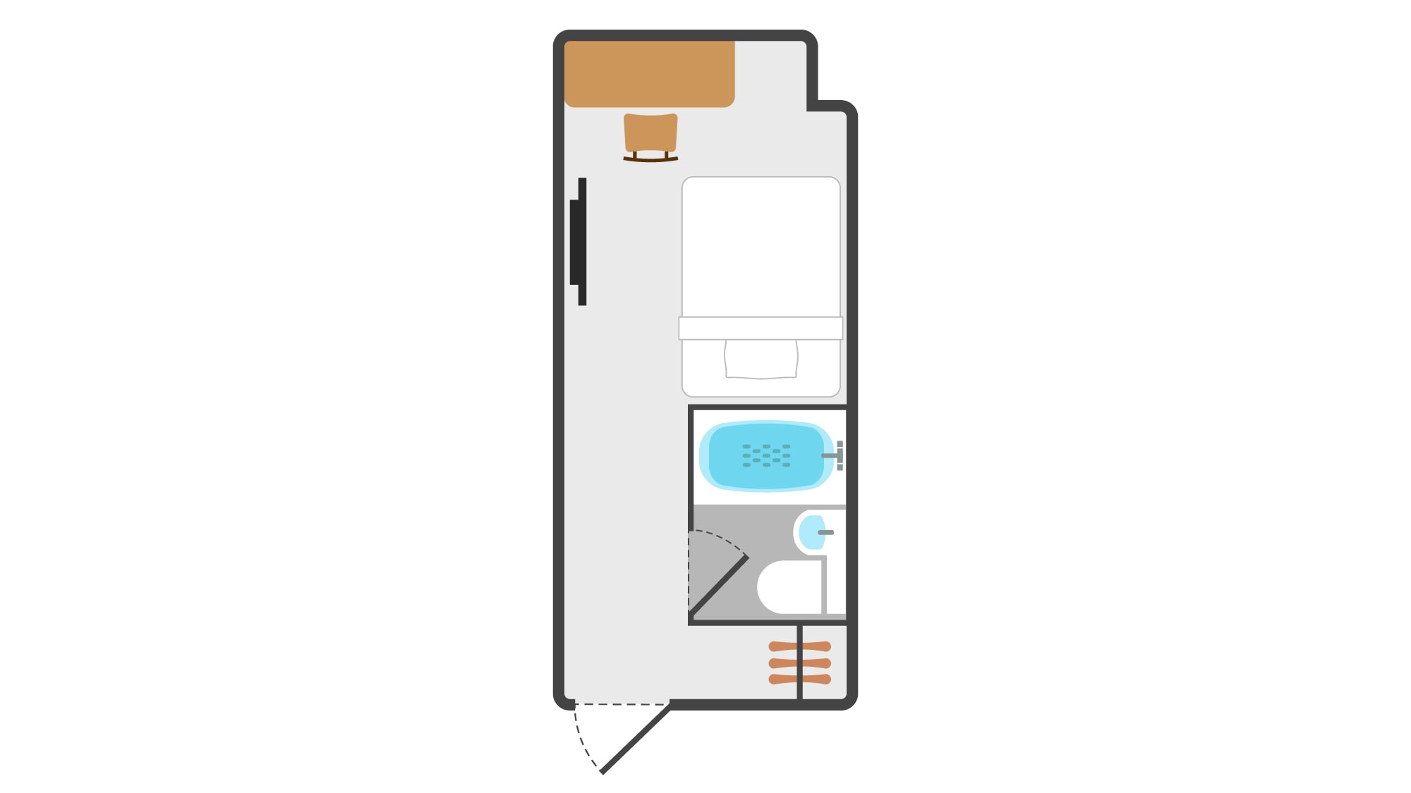 Single room floor plan