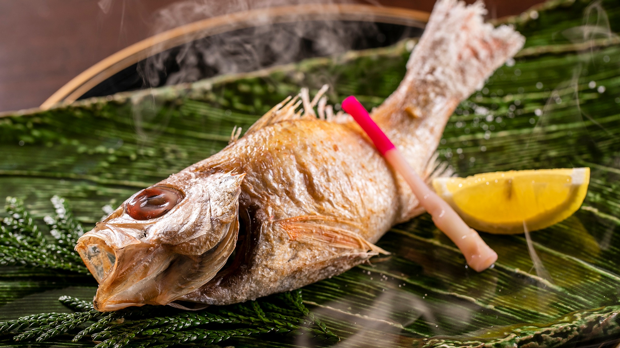 [Specialty! Salt-grilled rosy seabass]