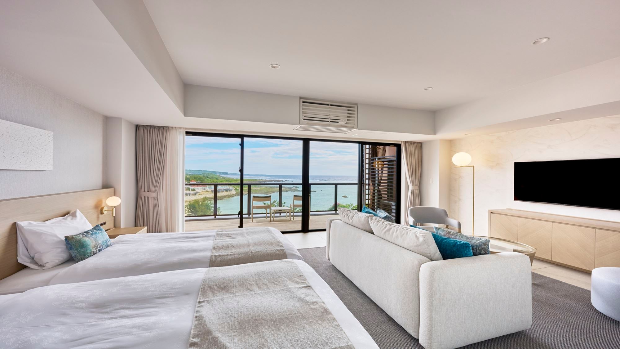 [Deluxe Large Twin (48 square meters/2nd-4th floors) <Ocean View>]