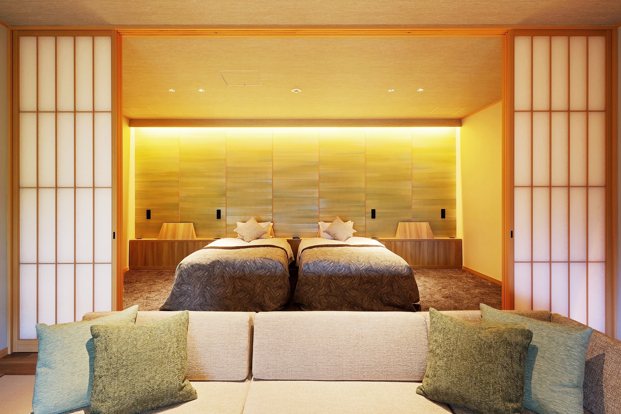 2nd floor sauna, open-air bath, Japanese-Western room with hot spring bath "Sousous"