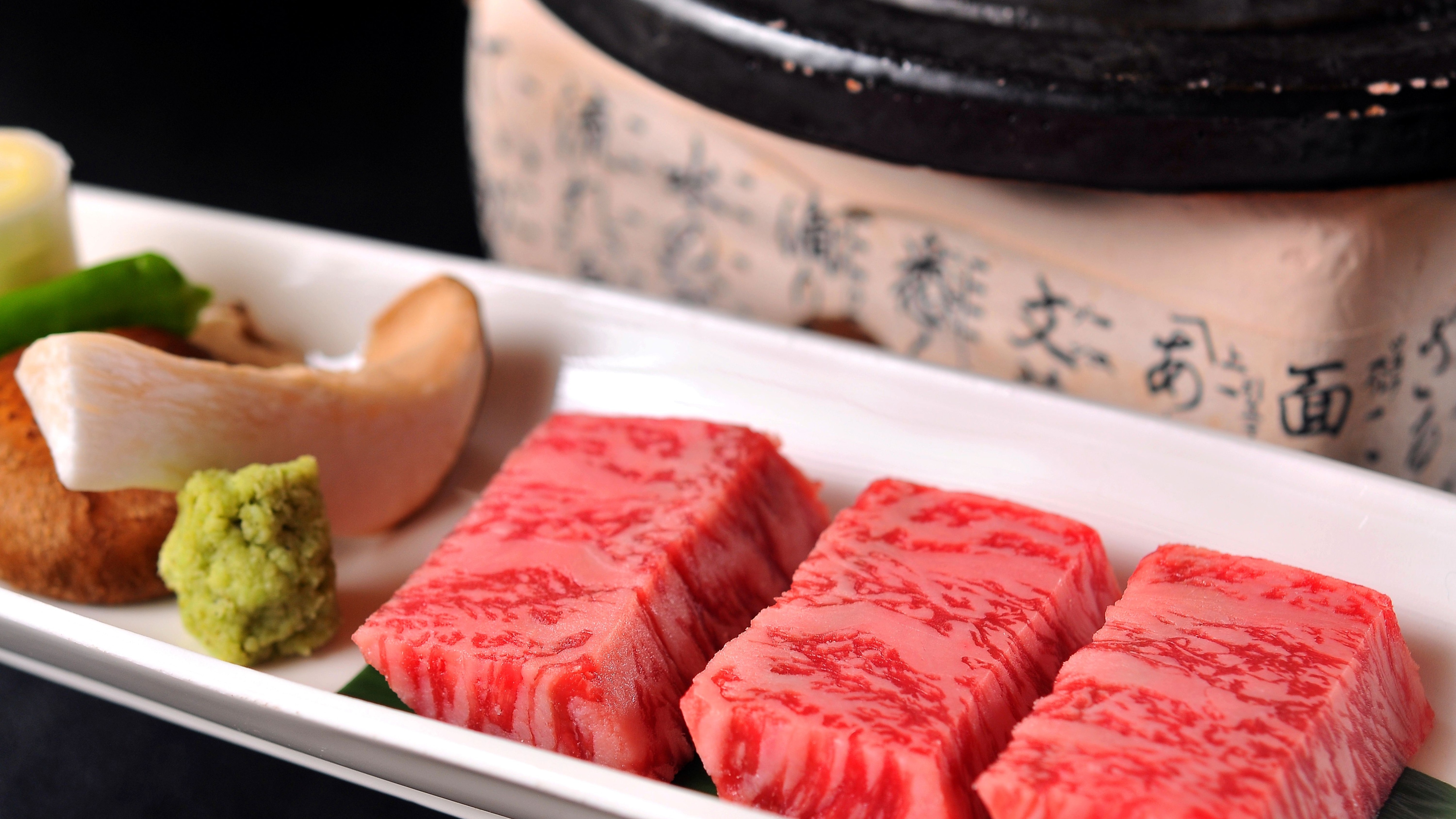 지방이 부드럽고 부드러운 "신슈 프리미엄 암소"