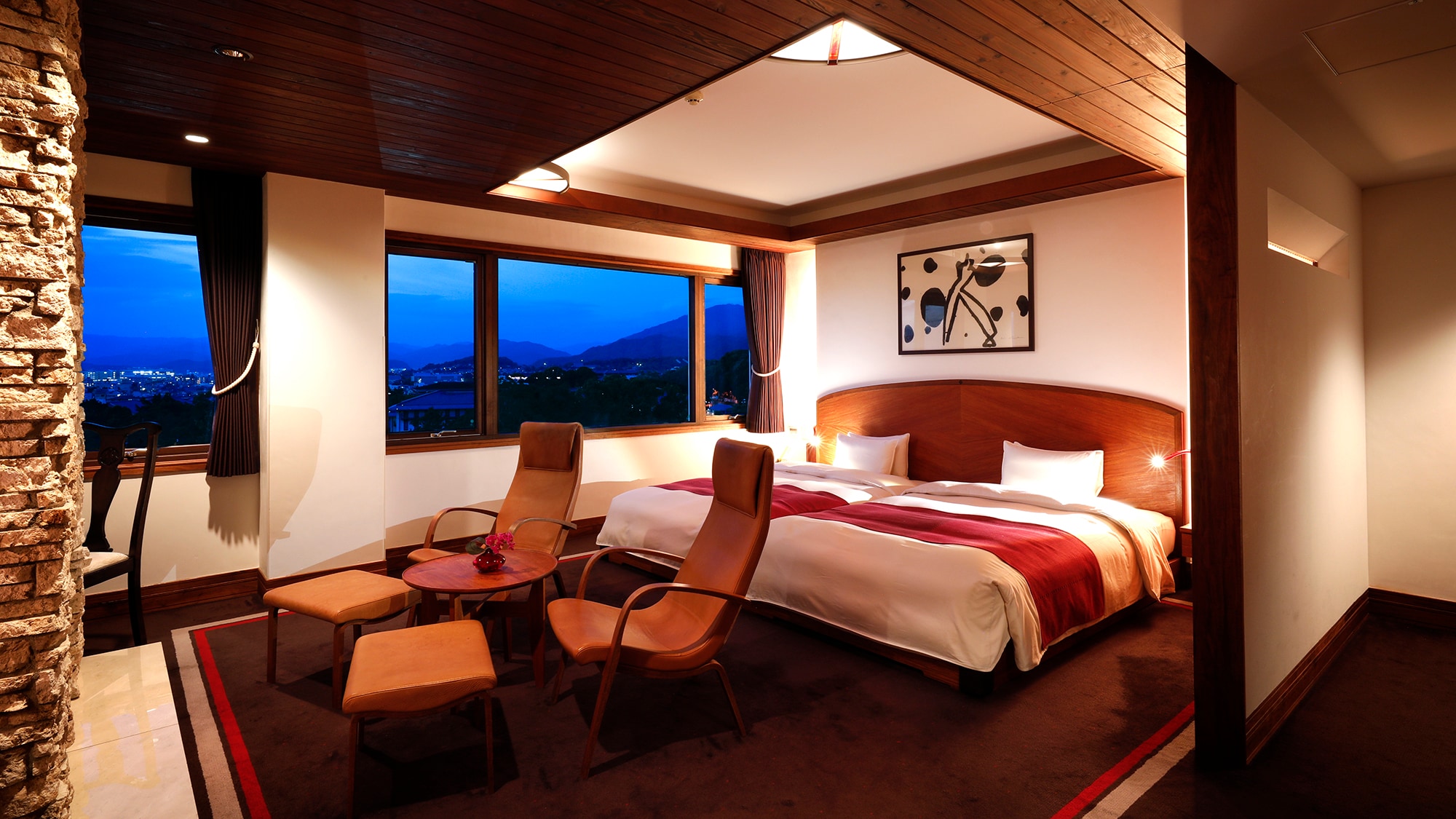 [Panorama Park View Hollywood Twin Room]